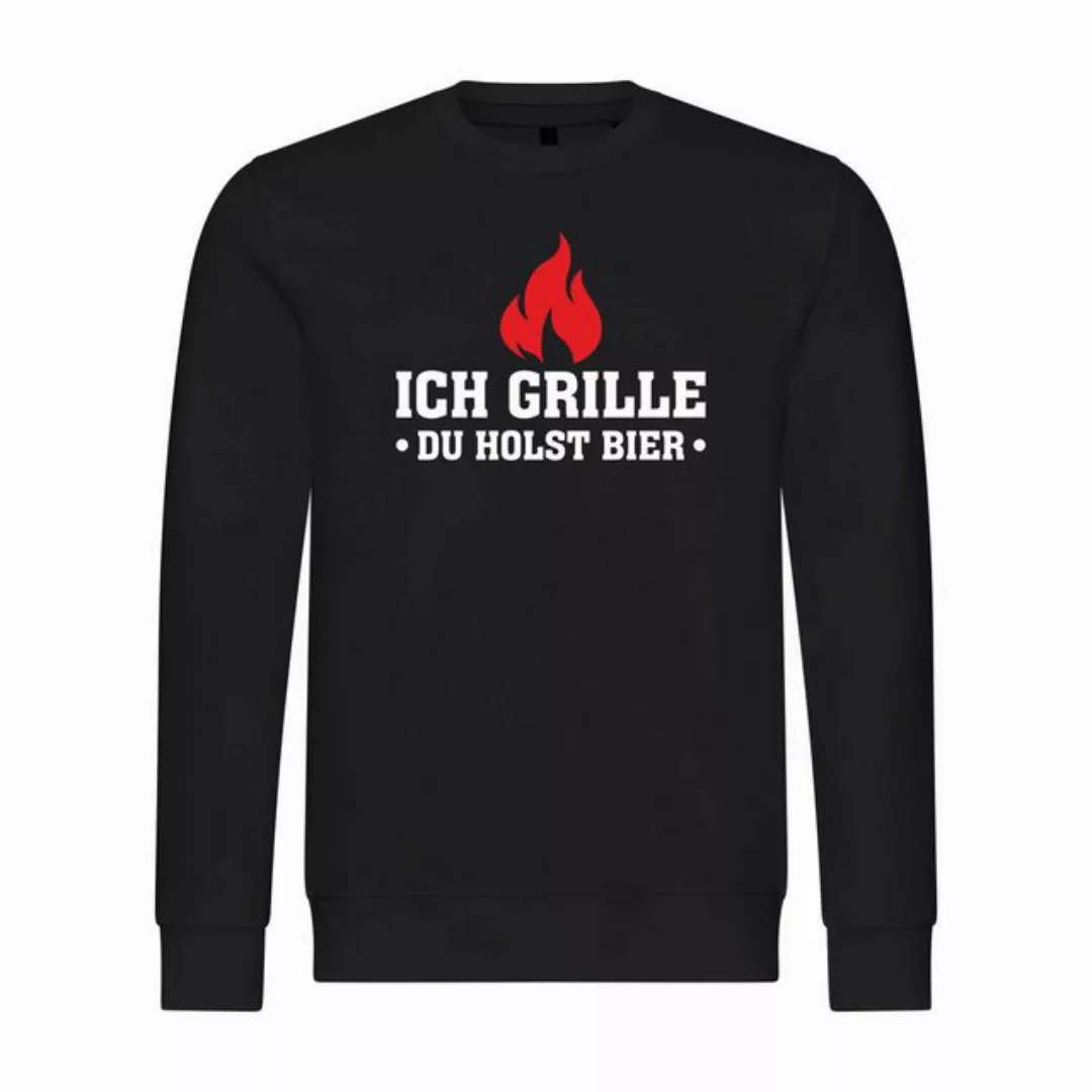 deinshirt Rundhalspullover Herren Pullover Ich grille du holst Bier Mit Pri günstig online kaufen