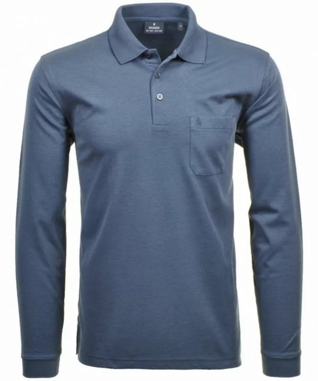 RAGMAN Langarm-Poloshirt Softknit-Polo langarm (1-tlg) günstig online kaufen