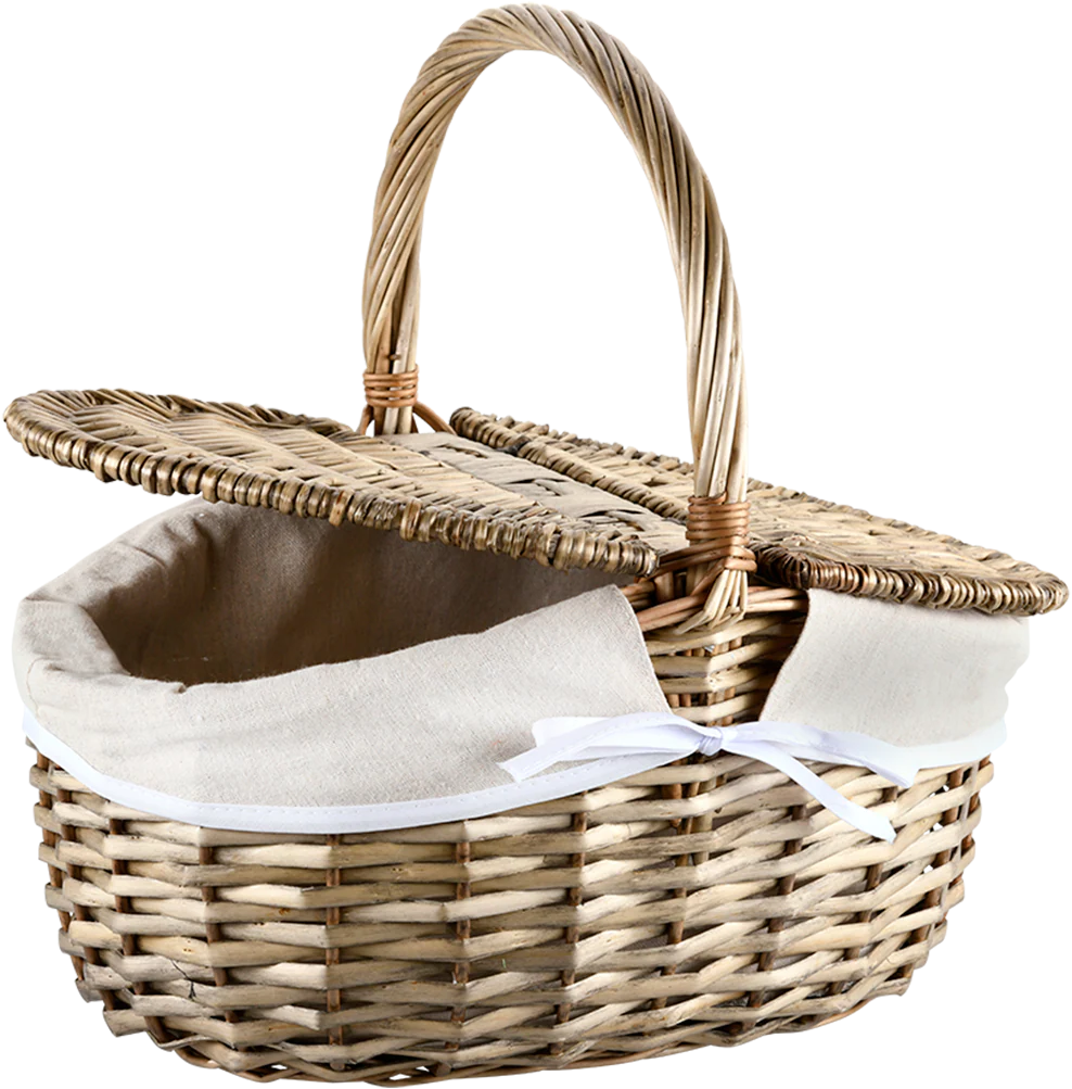 KESPER Einkaufskorb "Picknickkorb mit Textilfutter, braun", (1 tlg.), mit K günstig online kaufen