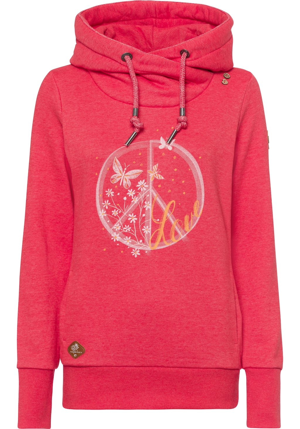 Ragwear Sweater "GRIPY BUTTON PEACE O", mit Statement-Print günstig online kaufen