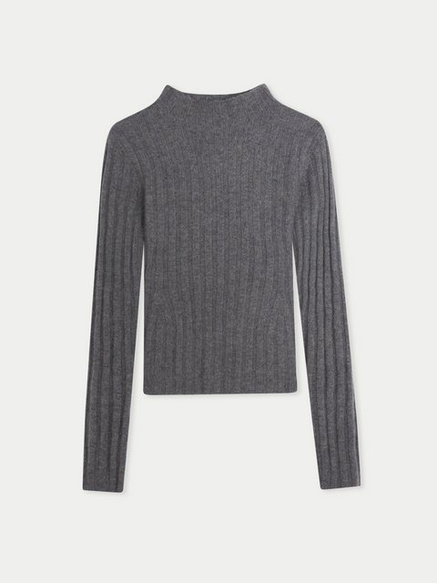 GOBI Cashmere Stehkragenpullover Kaschmir Pullover mit Umschlagmanschetten günstig online kaufen