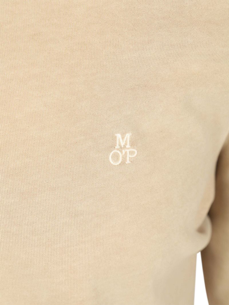 Marc O'Polo Longsleeve Poloshirt Beige - Größe XL günstig online kaufen