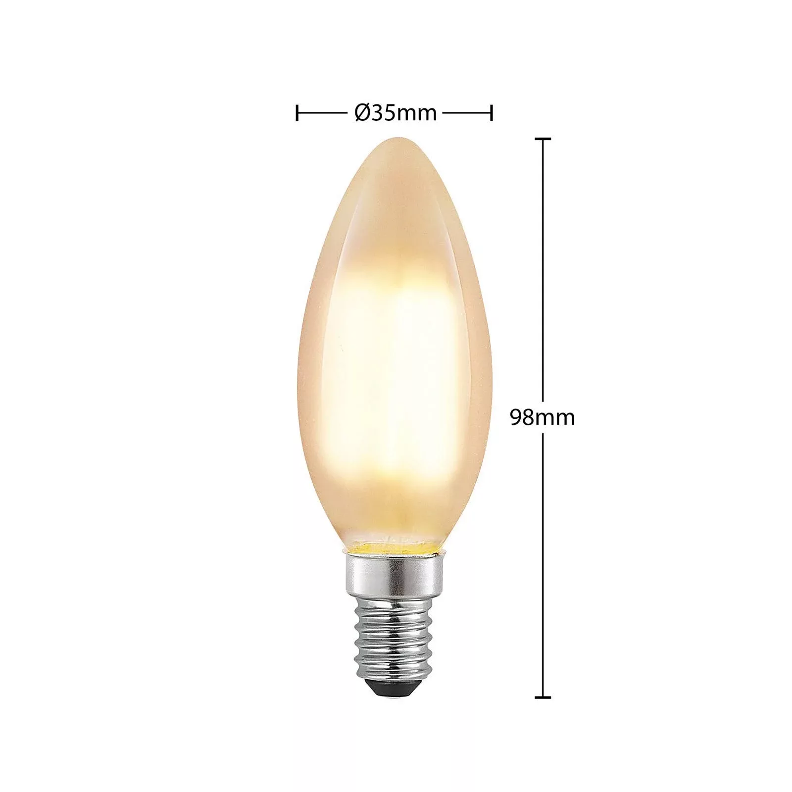 Arcchio LED-Kerzenlampe E14, 4 W, matt, 2.700 K, dimmbar günstig online kaufen