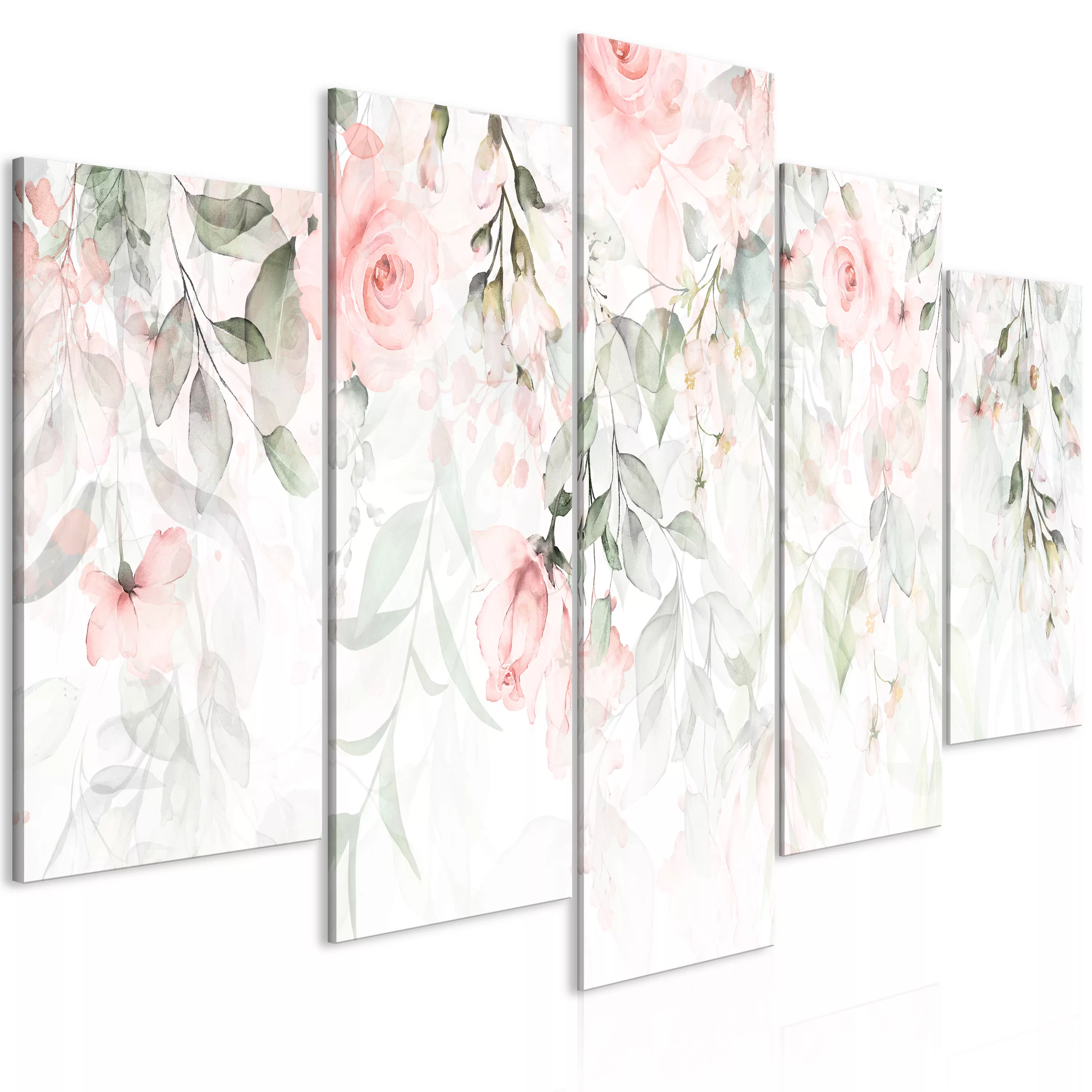 Wandbild - Waterfall Of Roses (5 Parts) Wide - First Variant günstig online kaufen