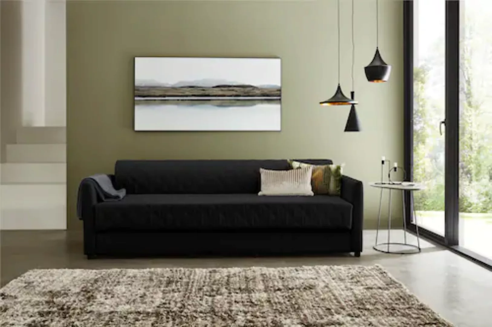 ATLANTIC home collection Schlafsofa "Ken", mit Bettfunktion, inklusive Topp günstig online kaufen