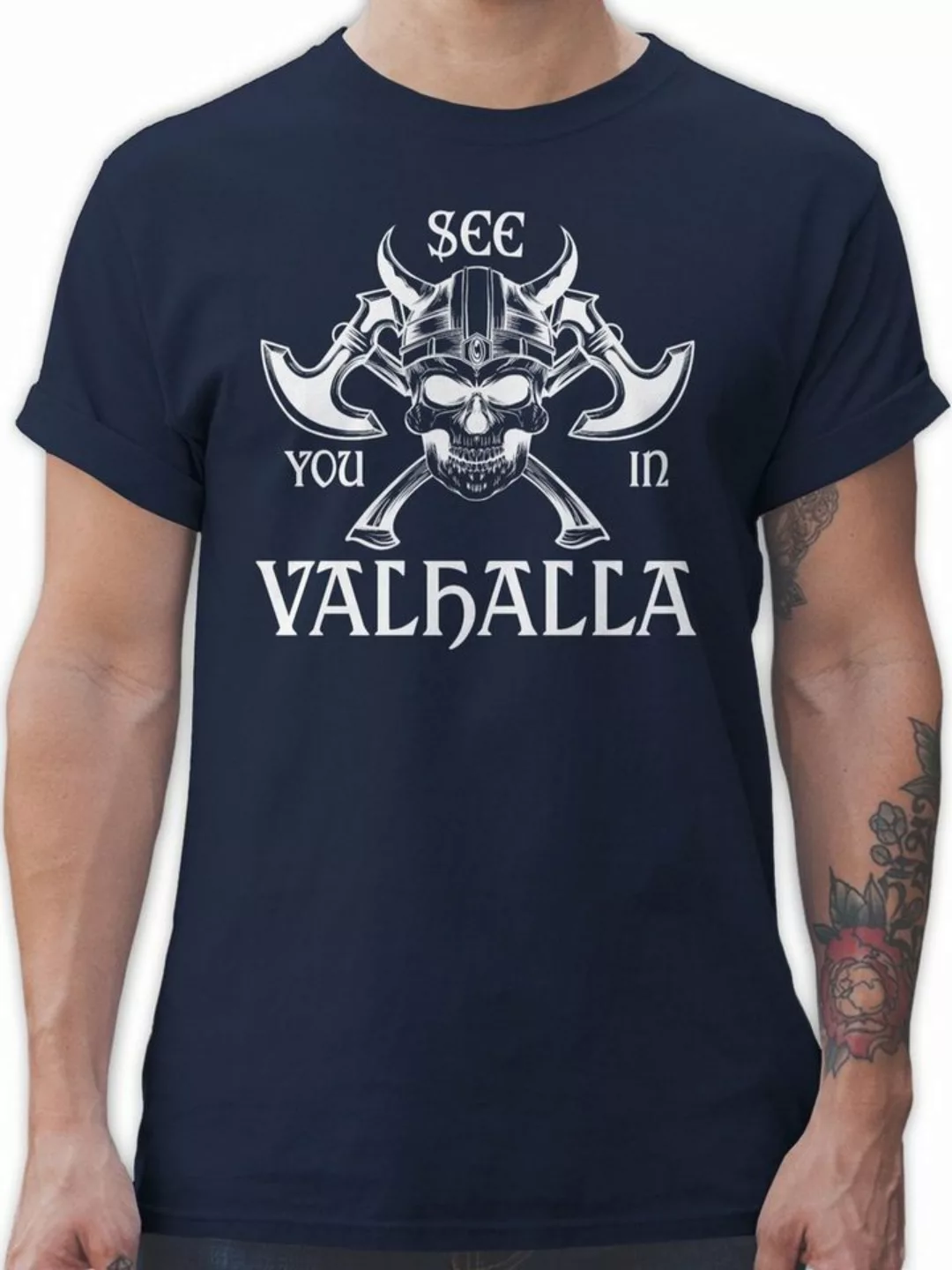 Shirtracer T-Shirt See you in Valhalla Wikinger & Walhalla Herren günstig online kaufen