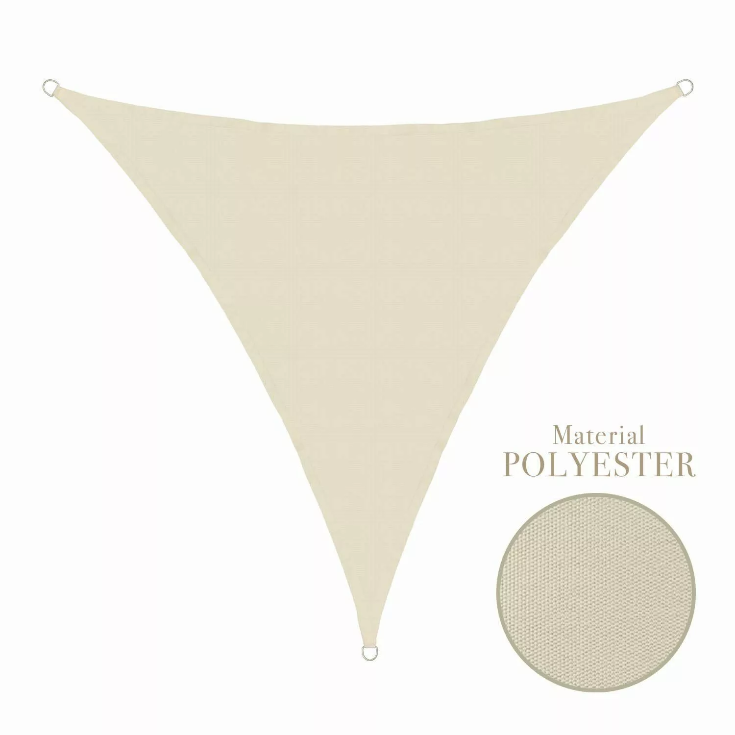 anndora Sonnensegel Tarp 3,6x3,6x3,6m Sonnenschutz, (Beige), günstig online kaufen