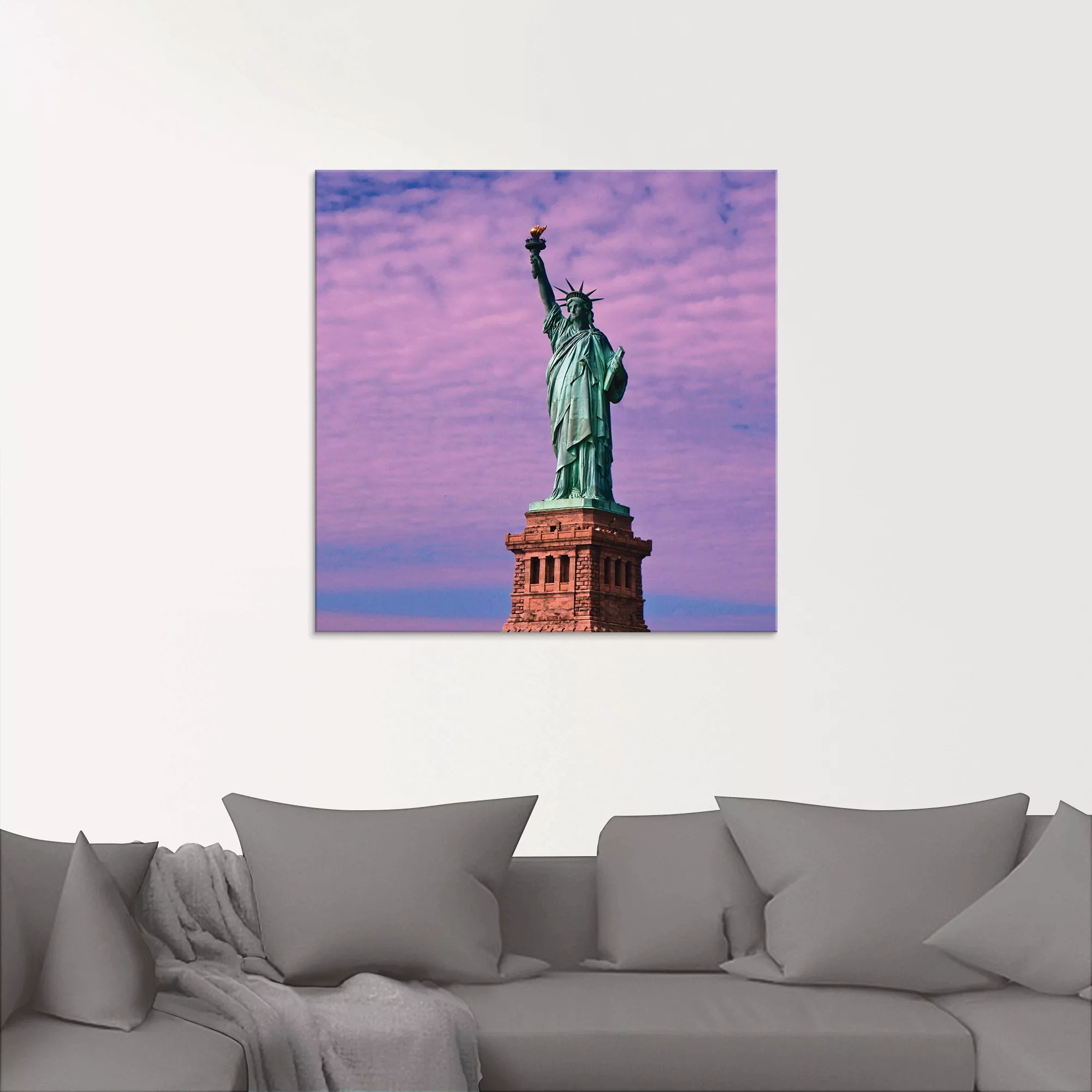 Artland Glasbild »Freiheitsstatue«, Amerika, (1 St.), in verschiedenen Größ günstig online kaufen