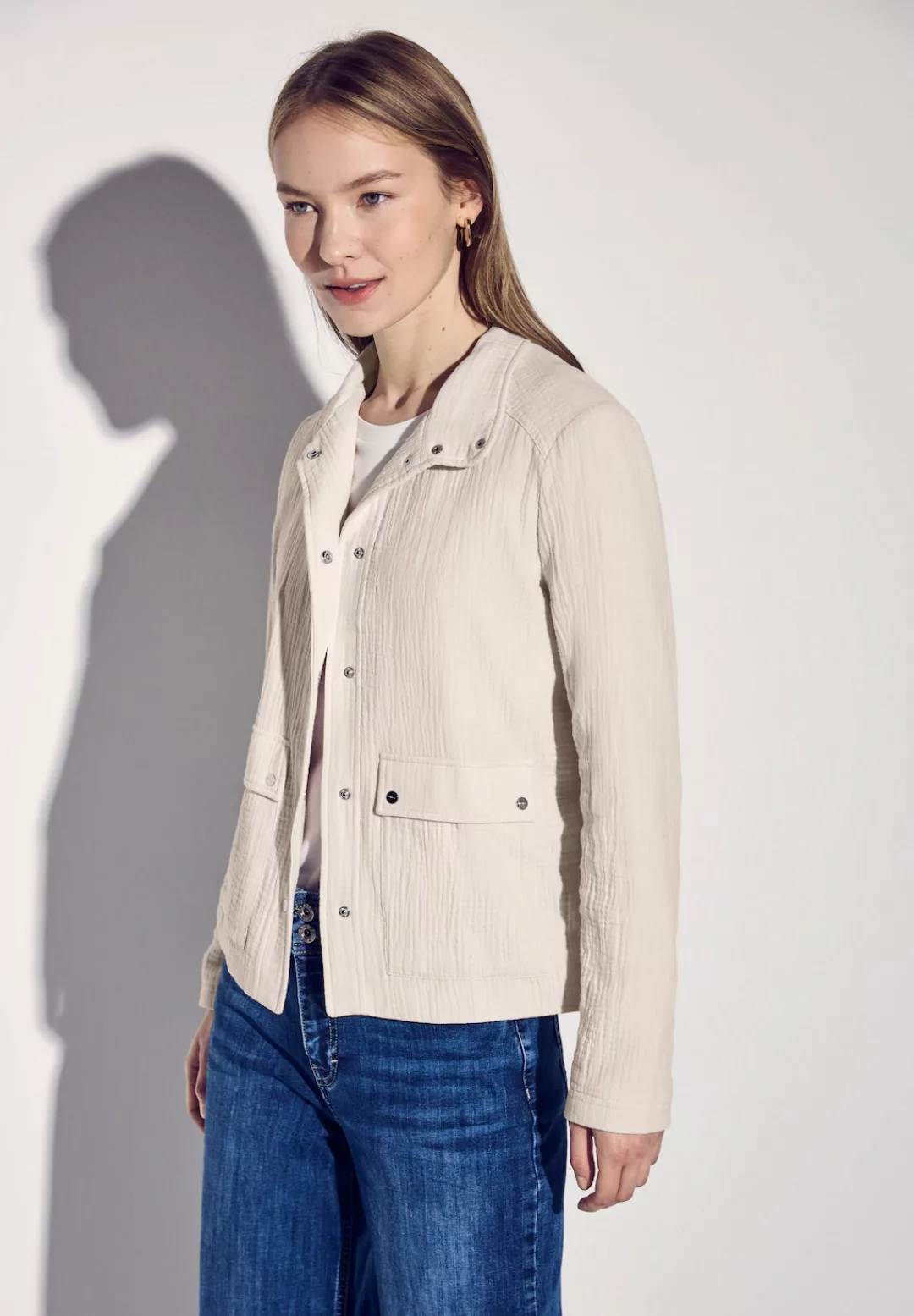 STREET ONE Kurzjacke, ohne Kapuze, mit Knopfleiste günstig online kaufen