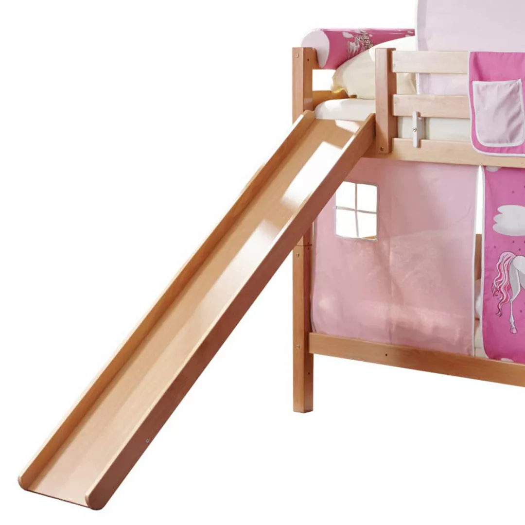 Kinderdoppelhochbett im Prinzessin Design Rutsche günstig online kaufen