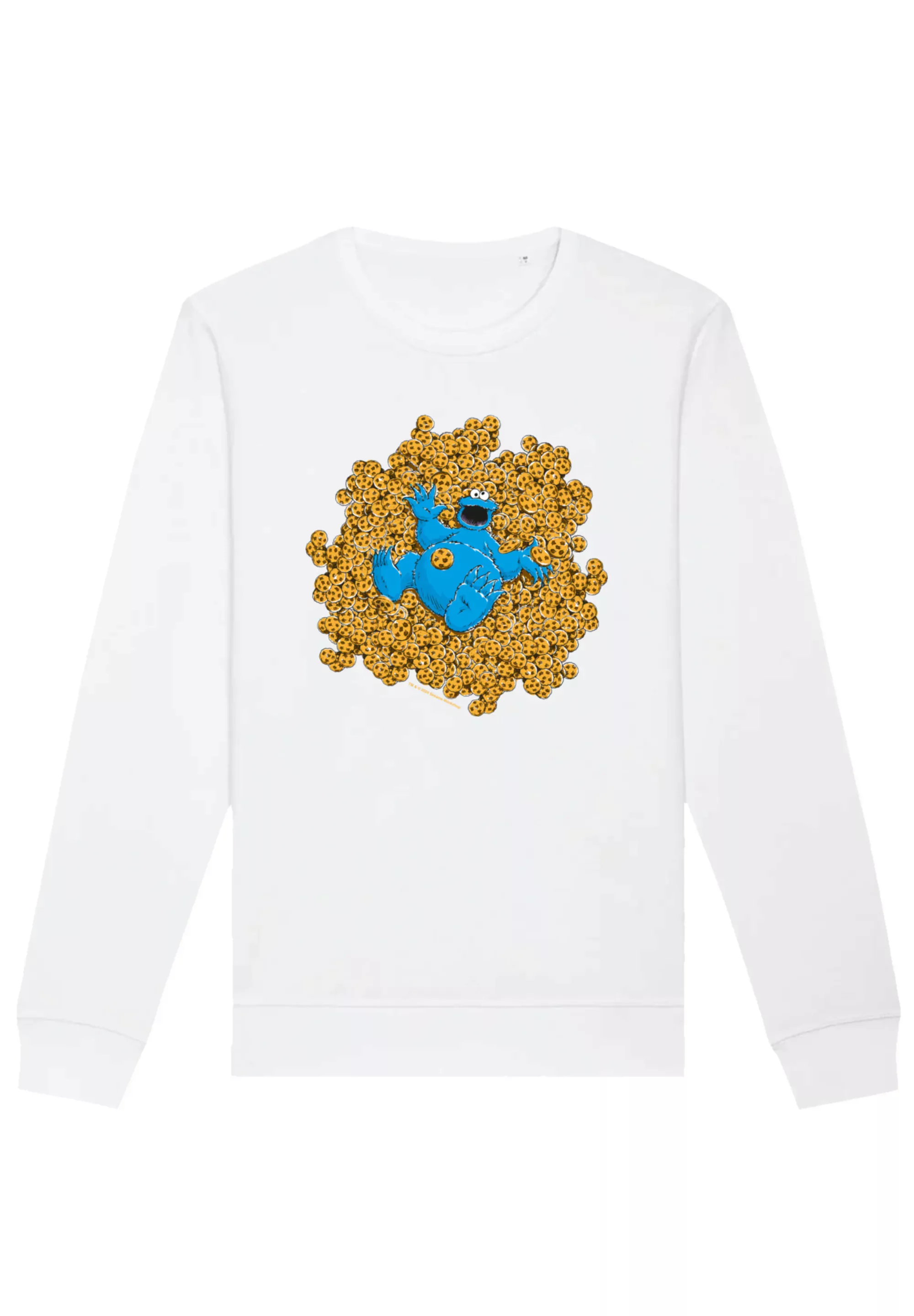 F4NT4STIC Sweatshirt "Sesamstraße Cookie Monster Coockie Bad", Premium Qual günstig online kaufen