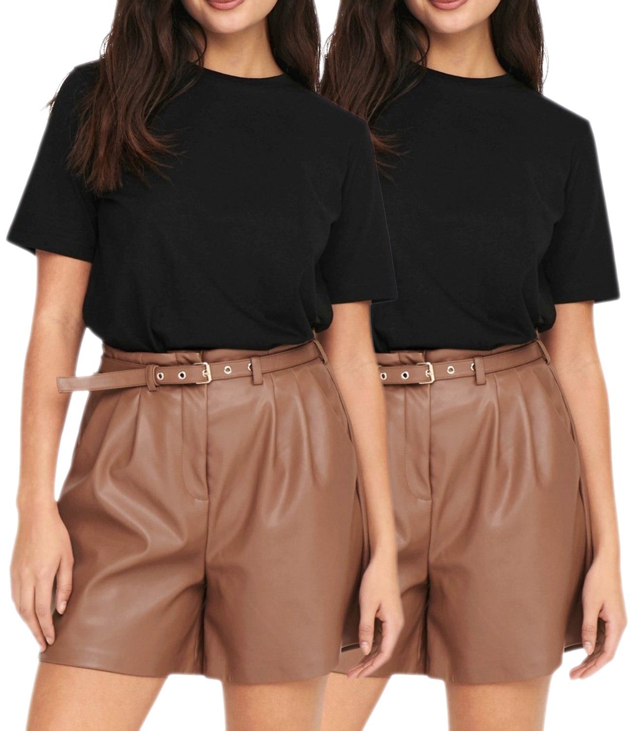 ONLY T-Shirt (2er-Pack) Basic Shirt im günstig online kaufen