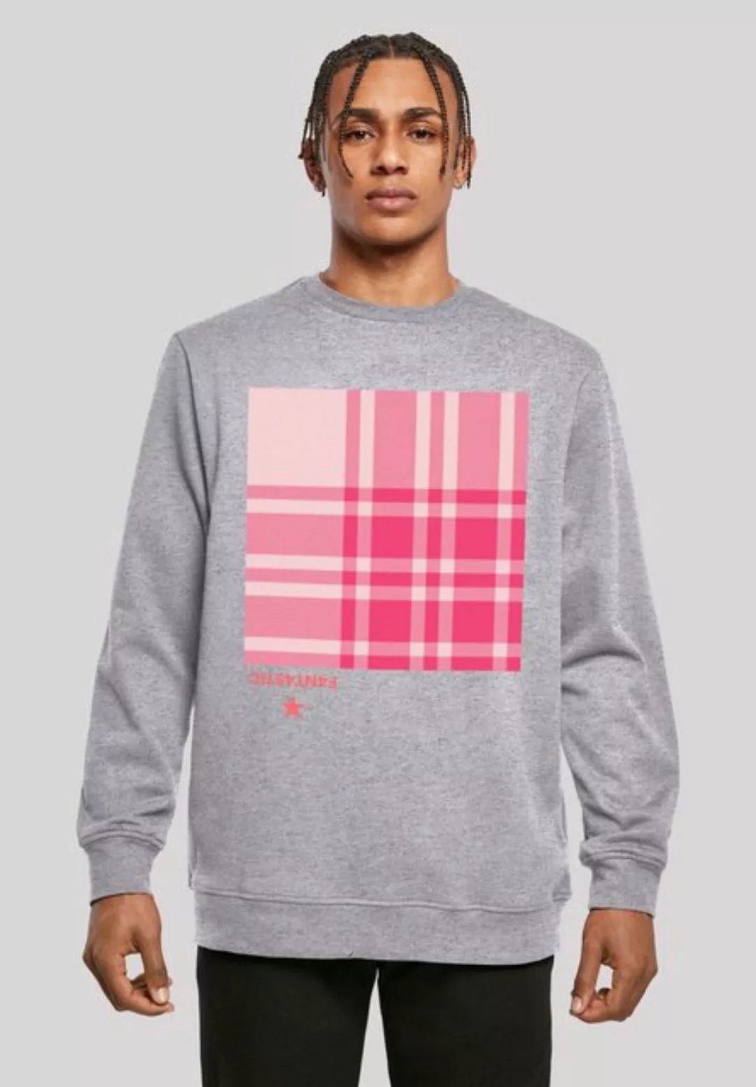 F4NT4STIC Kapuzenpullover Karo Pink Print günstig online kaufen