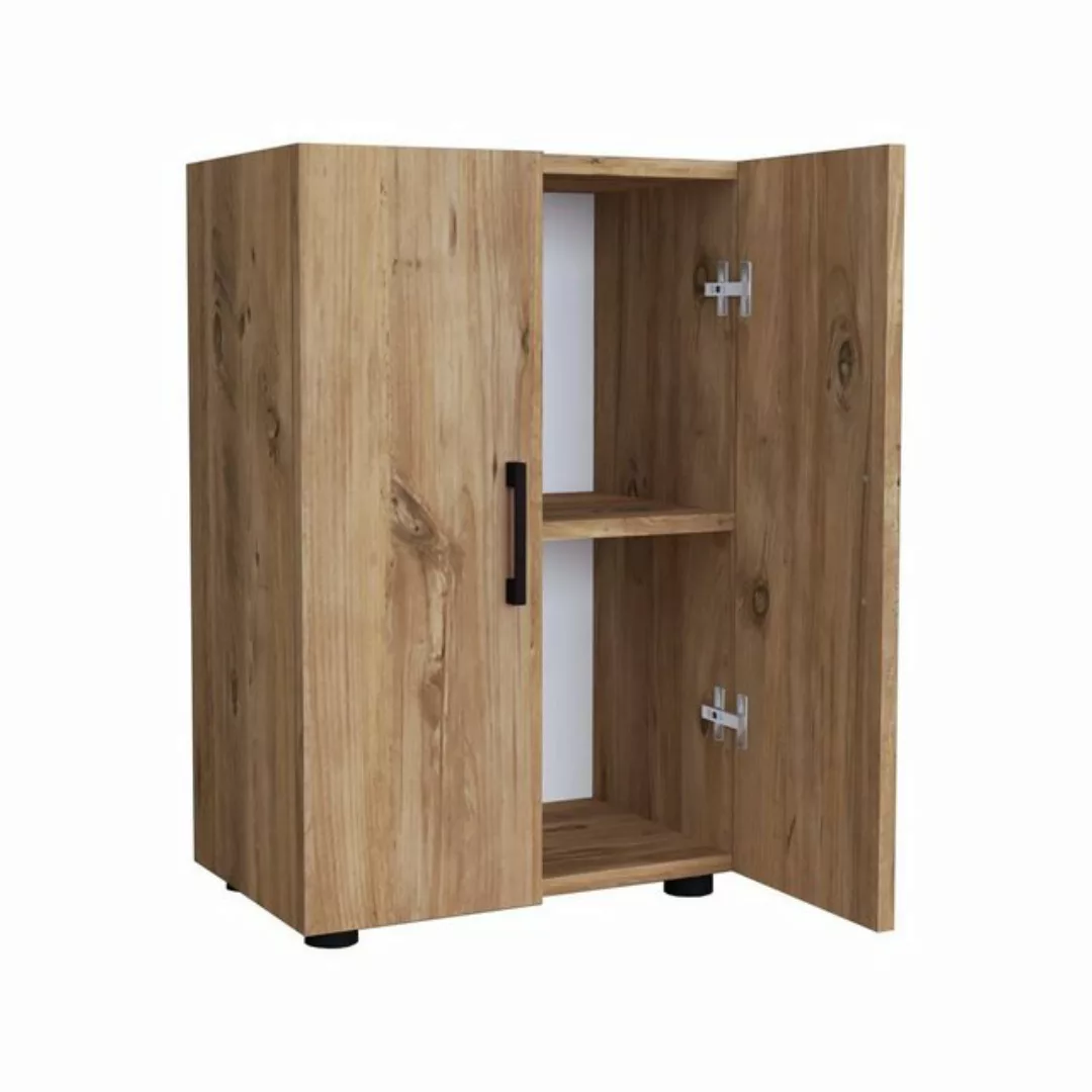 en.casa Beistellschrank »Åsnes« Allzweckschrank 74x49x32cm mit 2 Ablagen Ei günstig online kaufen