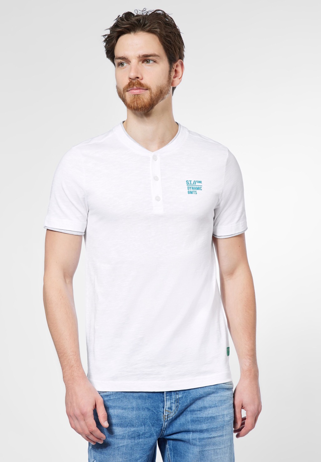 STREET ONE MEN T-Shirt, 2in1 Optik günstig online kaufen