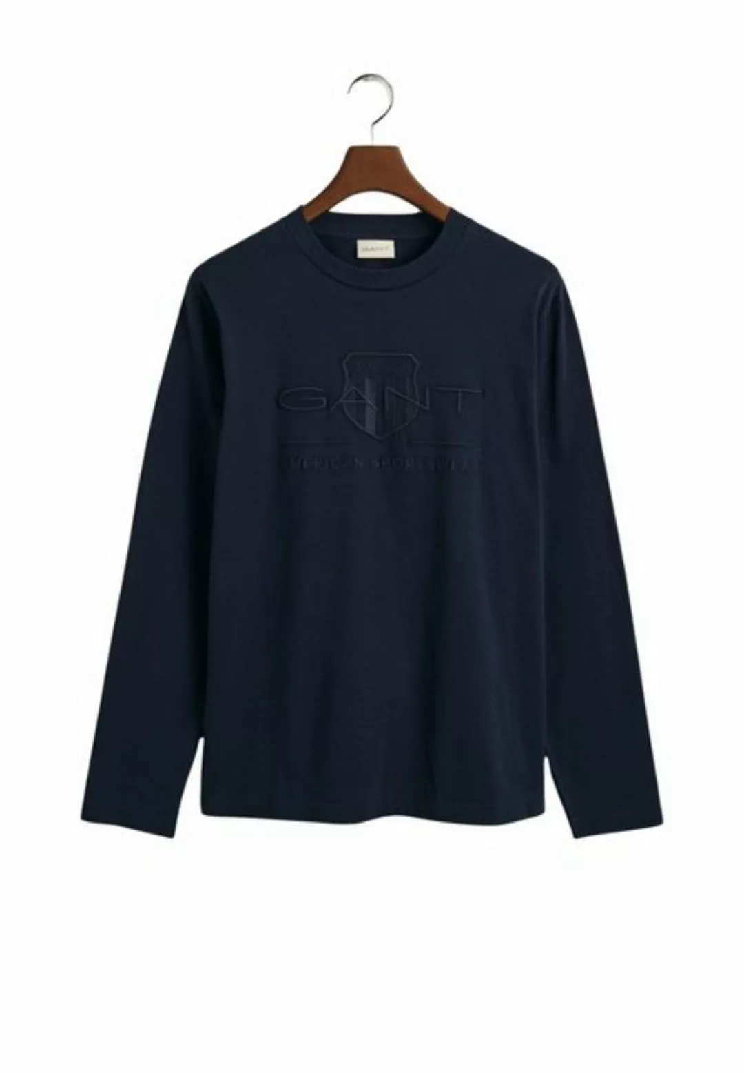 Gant Longsleeve Longsleeve Langarmshirt Tonal Shield (1-tlg) günstig online kaufen