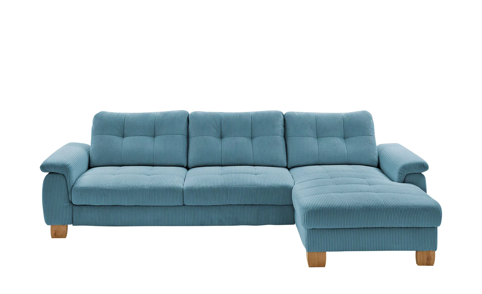 meinSofa Ecksofa  aus Cord Suna ¦ blau ¦ Maße (cm): B: 316 H: 86 T: 177.0 P günstig online kaufen