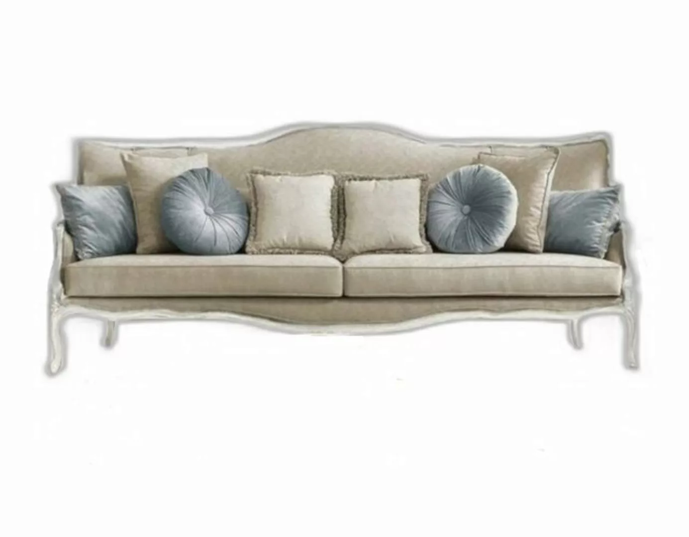 Xlmoebel Sofa Italienischer 3-Sitzer Barock Rokoko Sofa aus Textilmaterial, günstig online kaufen