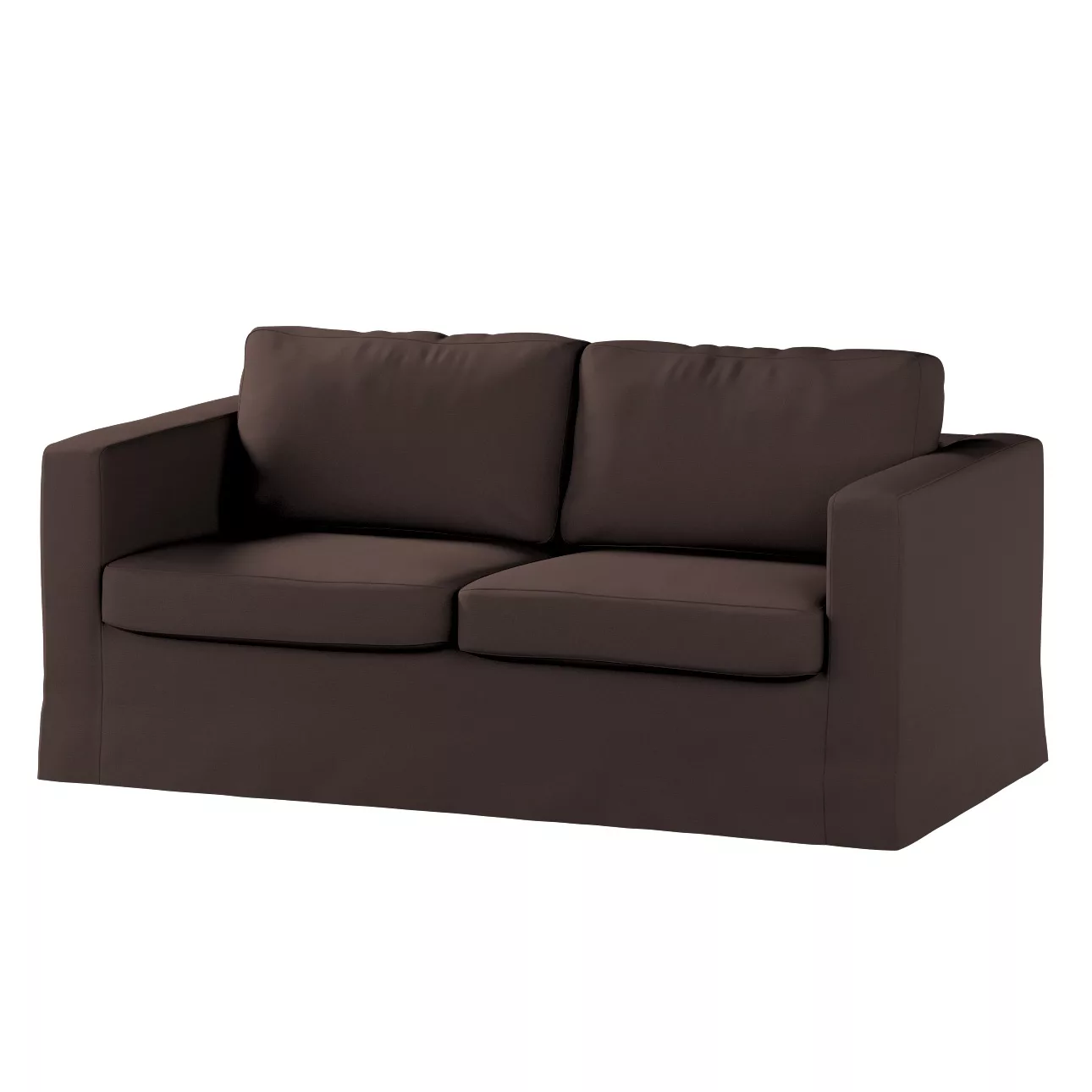 Bezug für Karlstad 2-Sitzer Sofa nicht ausklappbar, lang, Kaffee, Sofahusse günstig online kaufen