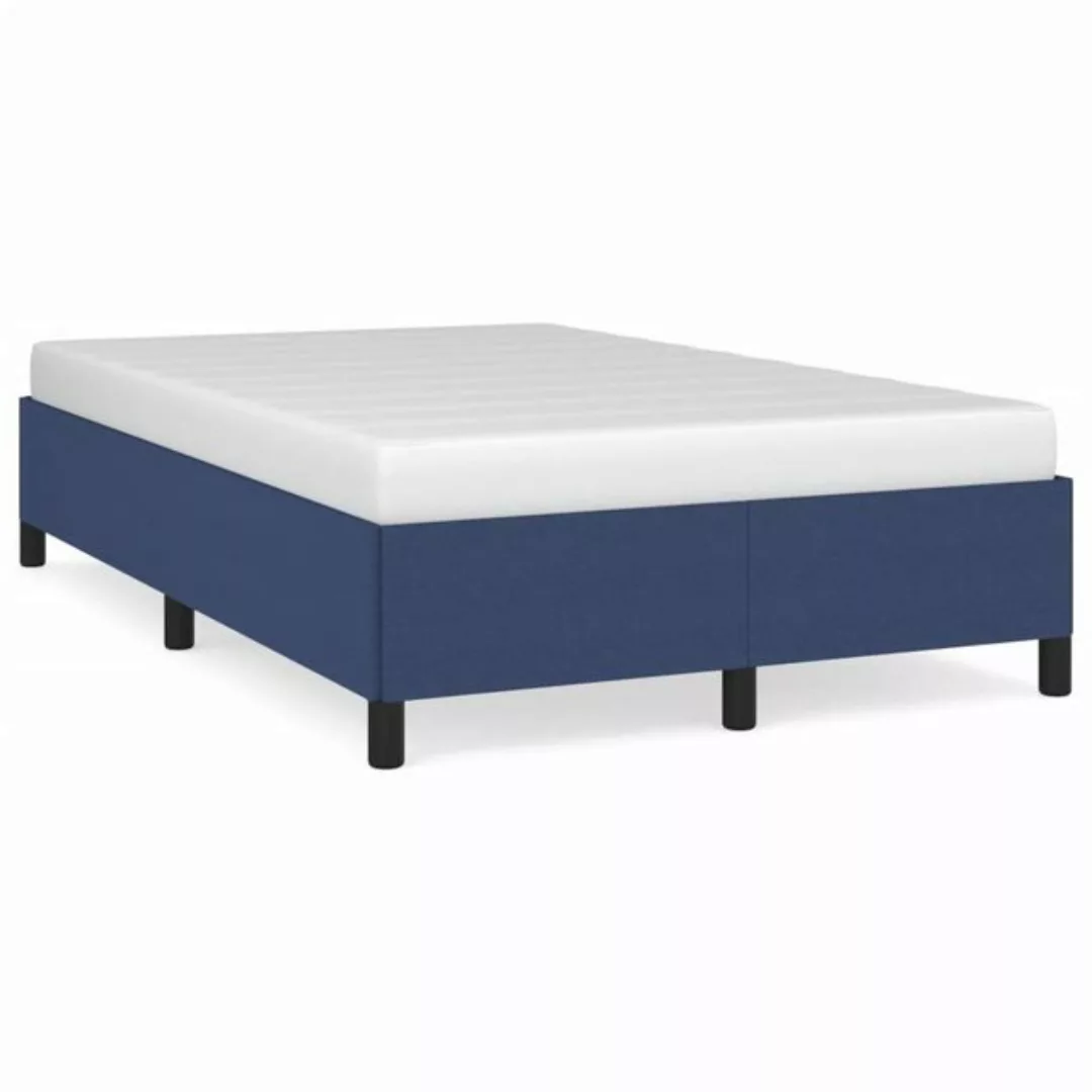 furnicato Bett Bettgestell Blau 120x200 cm Stoff günstig online kaufen