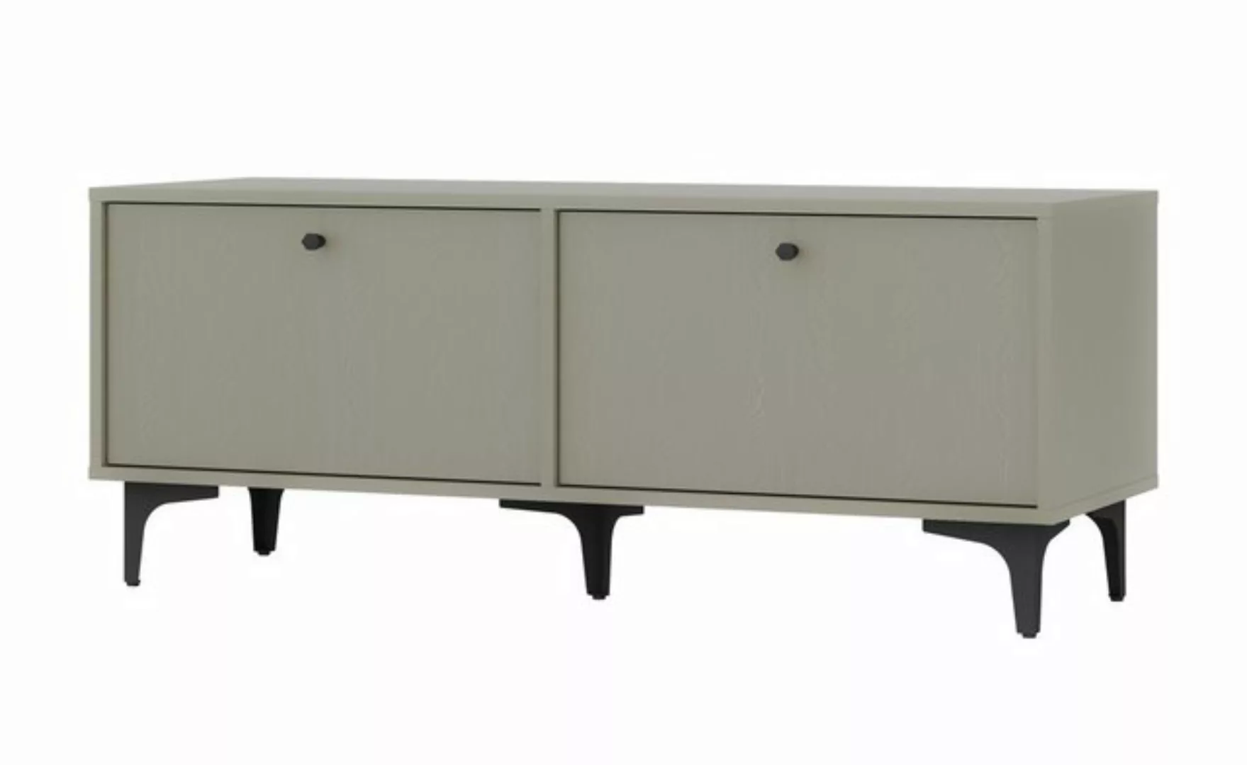 Furnix TV-Schrank Tonkin Sideboard mit zwei Türen - Metallbeine und Griffe günstig online kaufen