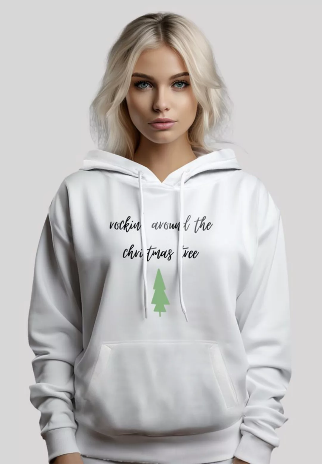 F4NT4STIC Kapuzenpullover "Rockin around the Christmas Weihnachten tree", P günstig online kaufen