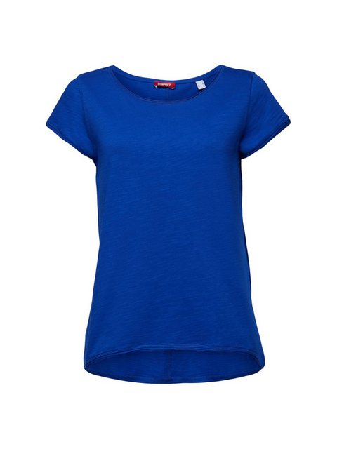 Esprit T-Shirt T-Shirt mit Slub-Struktur und Rollkanten (1-tlg) günstig online kaufen