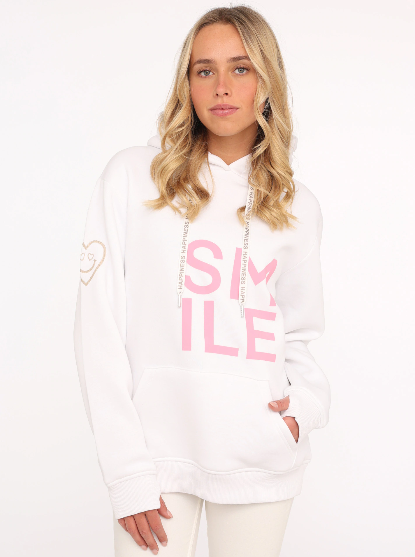 Zwillingsherz Hoodie ""Alissa"", mit SMILE Print günstig online kaufen