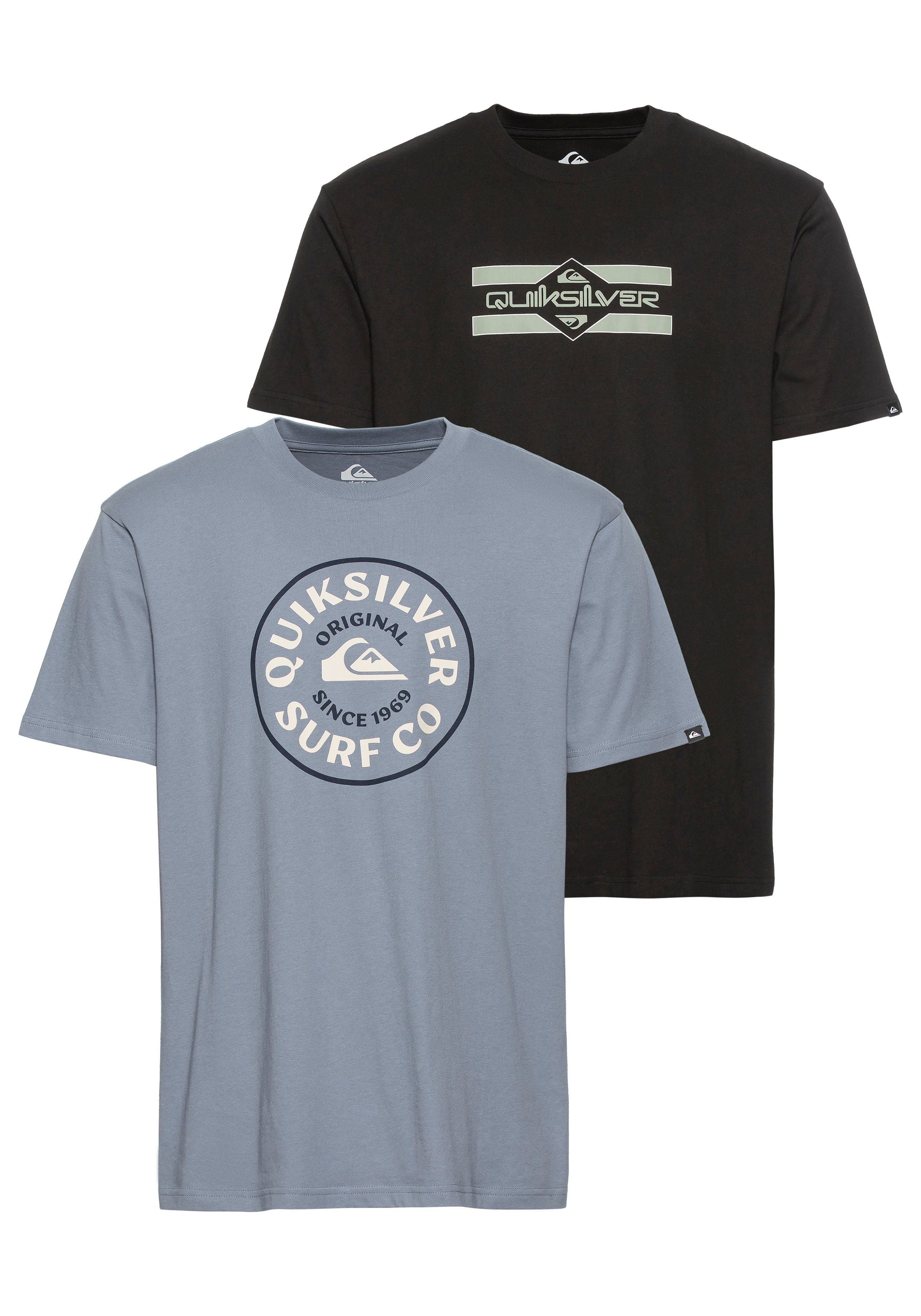 Quiksilver T-Shirt "TURN ARROWS SHORT SLEEVE TEE PACK YM", (Packung, 2 tlg. günstig online kaufen