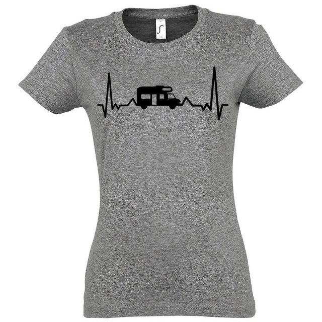 Youth Designz T-Shirt Camping Herzschlag Damen Shirt mit lustigem Capming F günstig online kaufen
