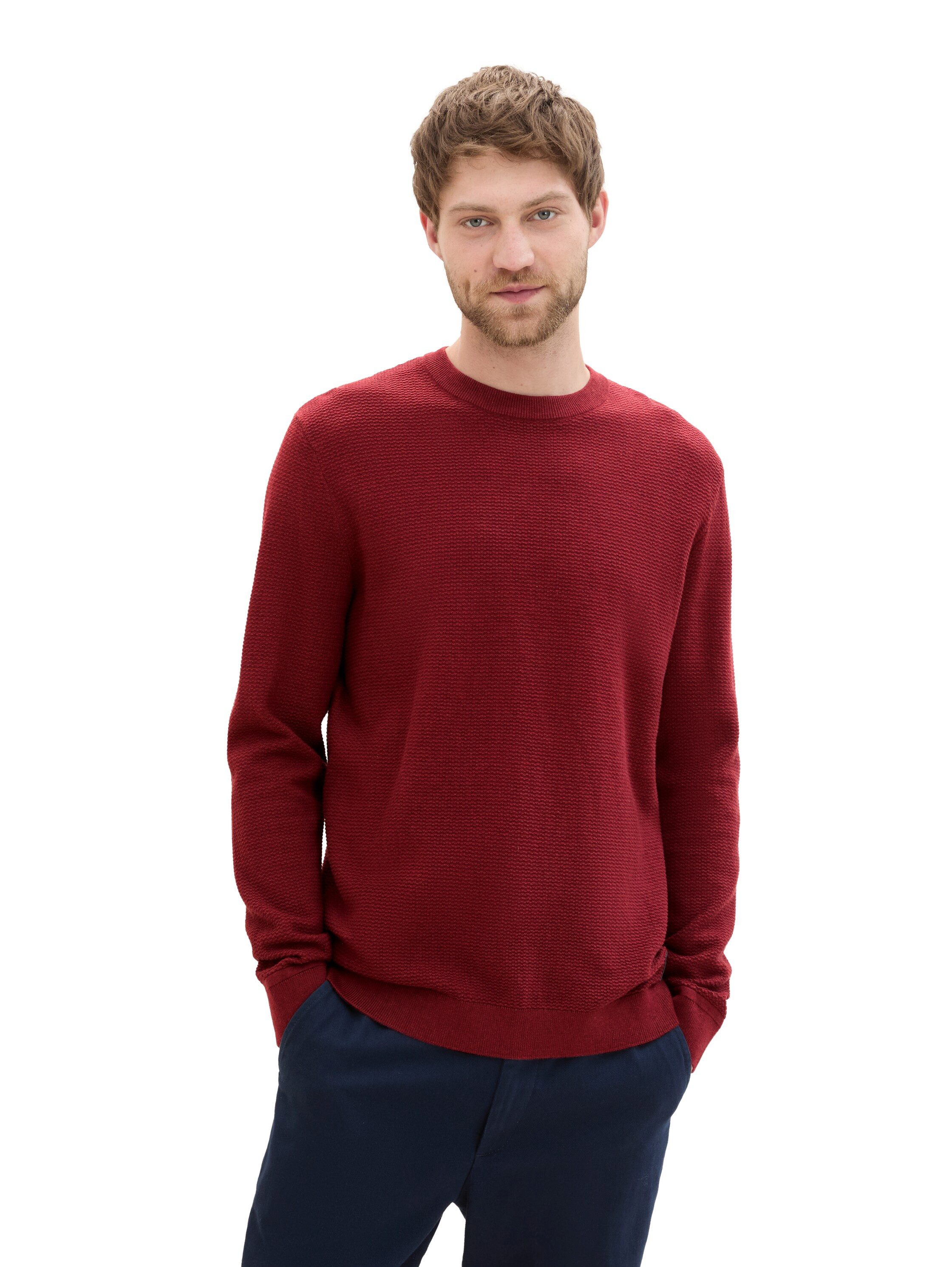 TOM TAILOR Strickpullover mit Logo-Badge an günstig online kaufen
