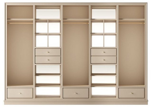 Casa Padrino Kleiderschrank Casa Padrino Luxus Kleiderschrank Beige 326 x 6 günstig online kaufen