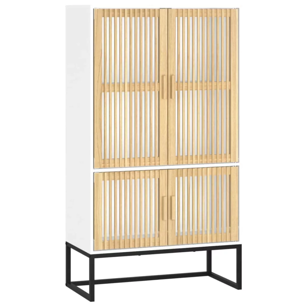 Vidaxl Highboard Weiß 70x35x125 Cm Holzwerkstoff günstig online kaufen