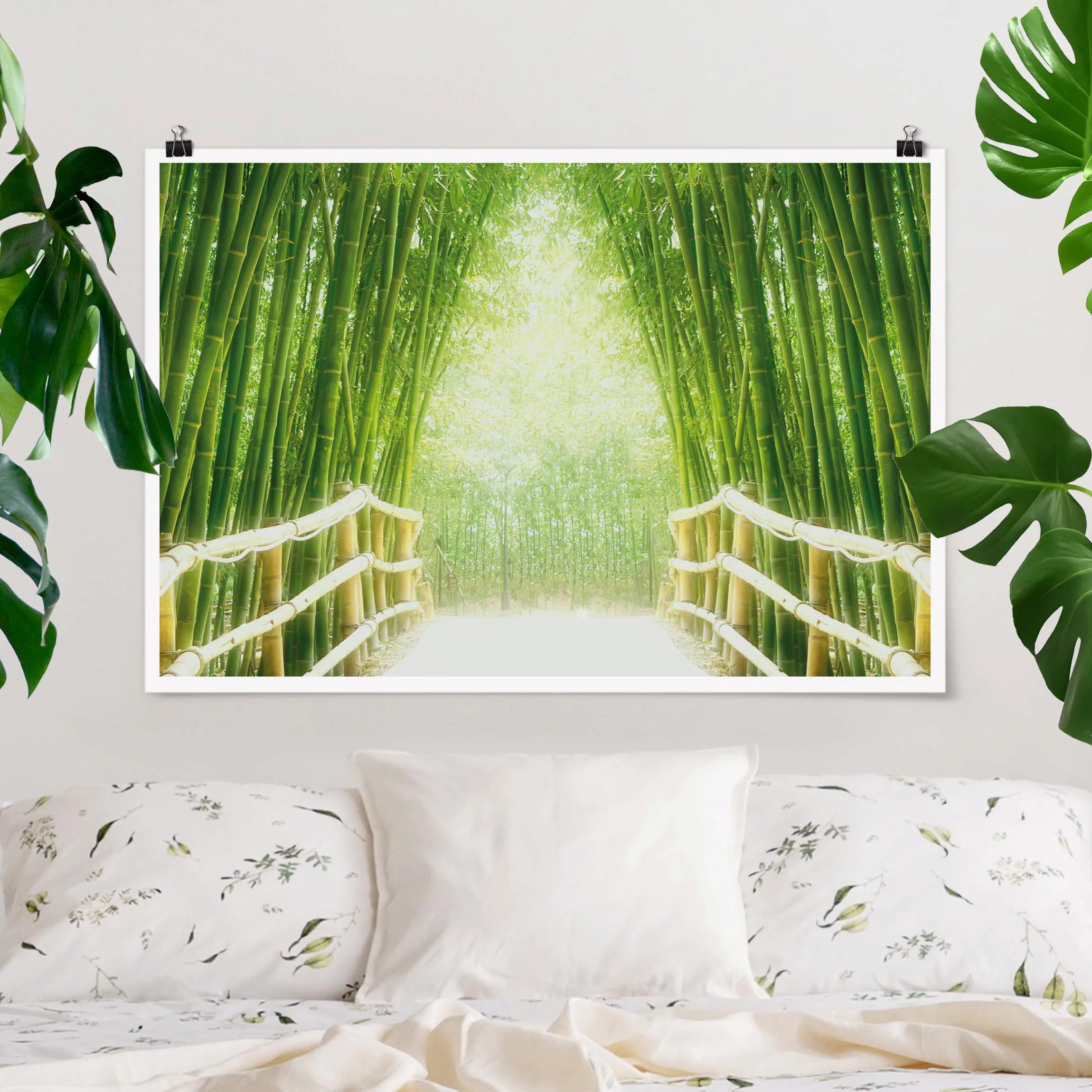 Poster Natur & Landschaft - Querformat Bamboo Way günstig online kaufen