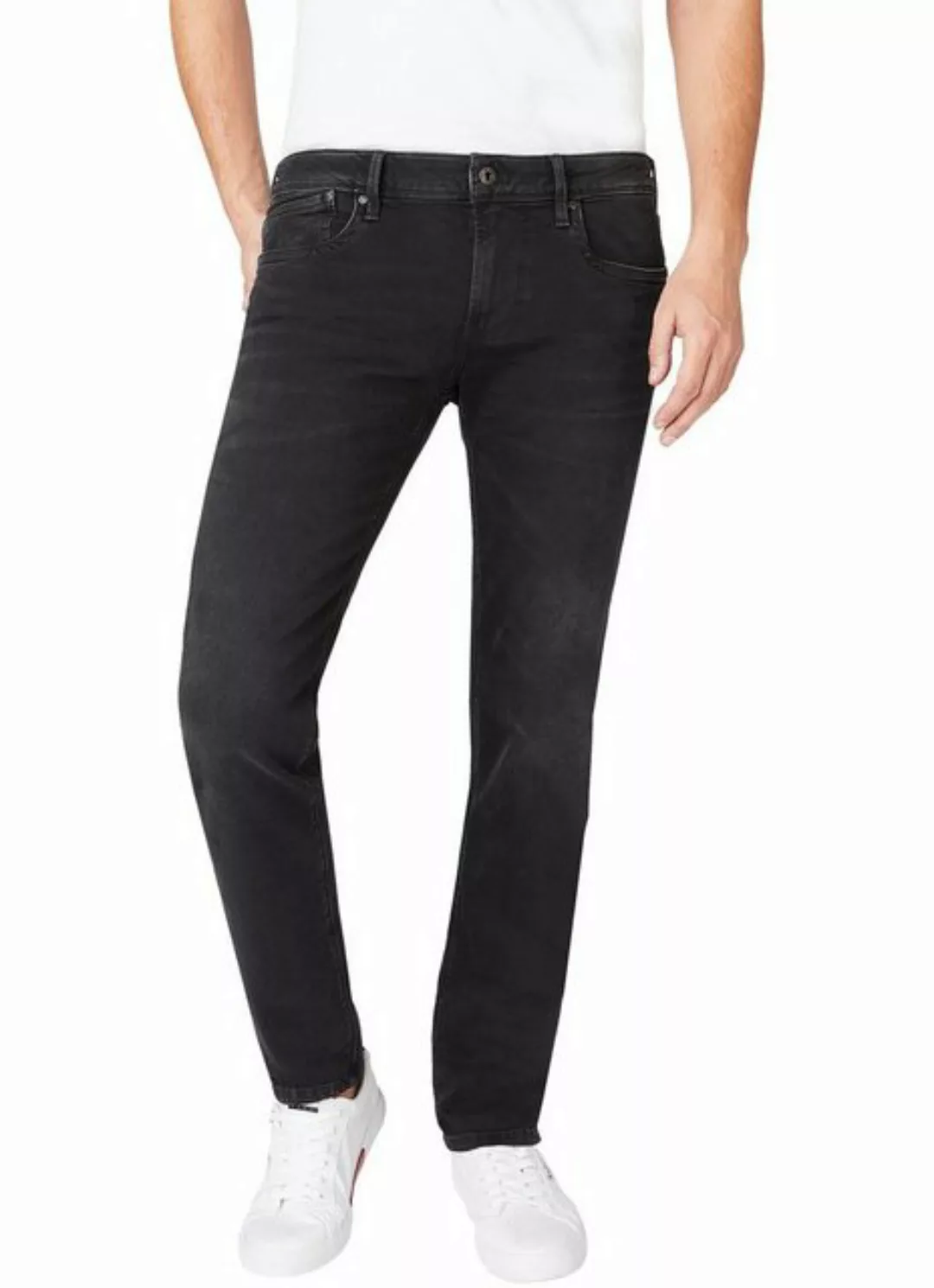 Pepe Jeans Herren Jeans Hatch - Slim Fit - Schwarz - Black Denim günstig online kaufen