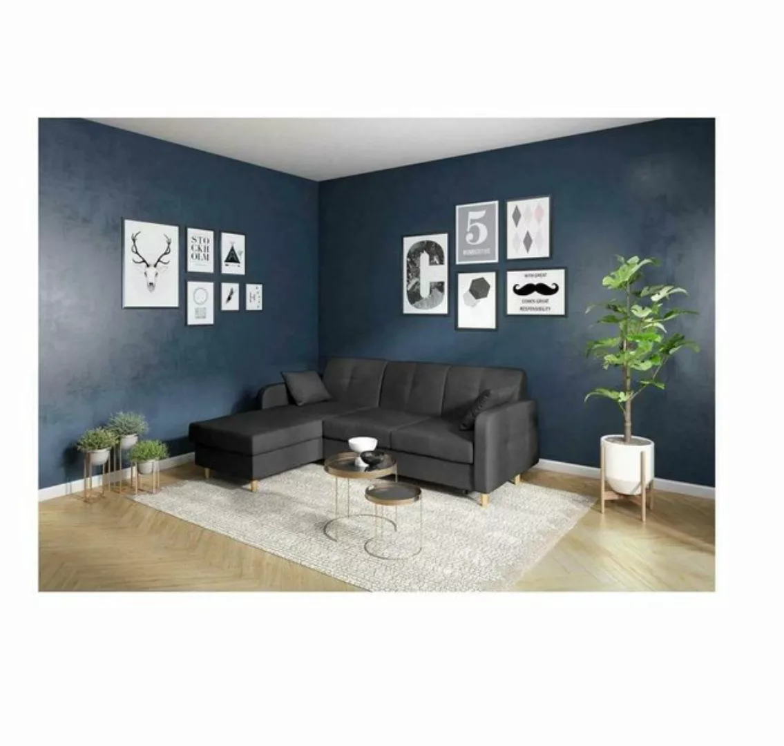 JVmoebel Ecksofa, Stoff Ecksofa L-Form Sofa Couch Design Polster Modern Tex günstig online kaufen