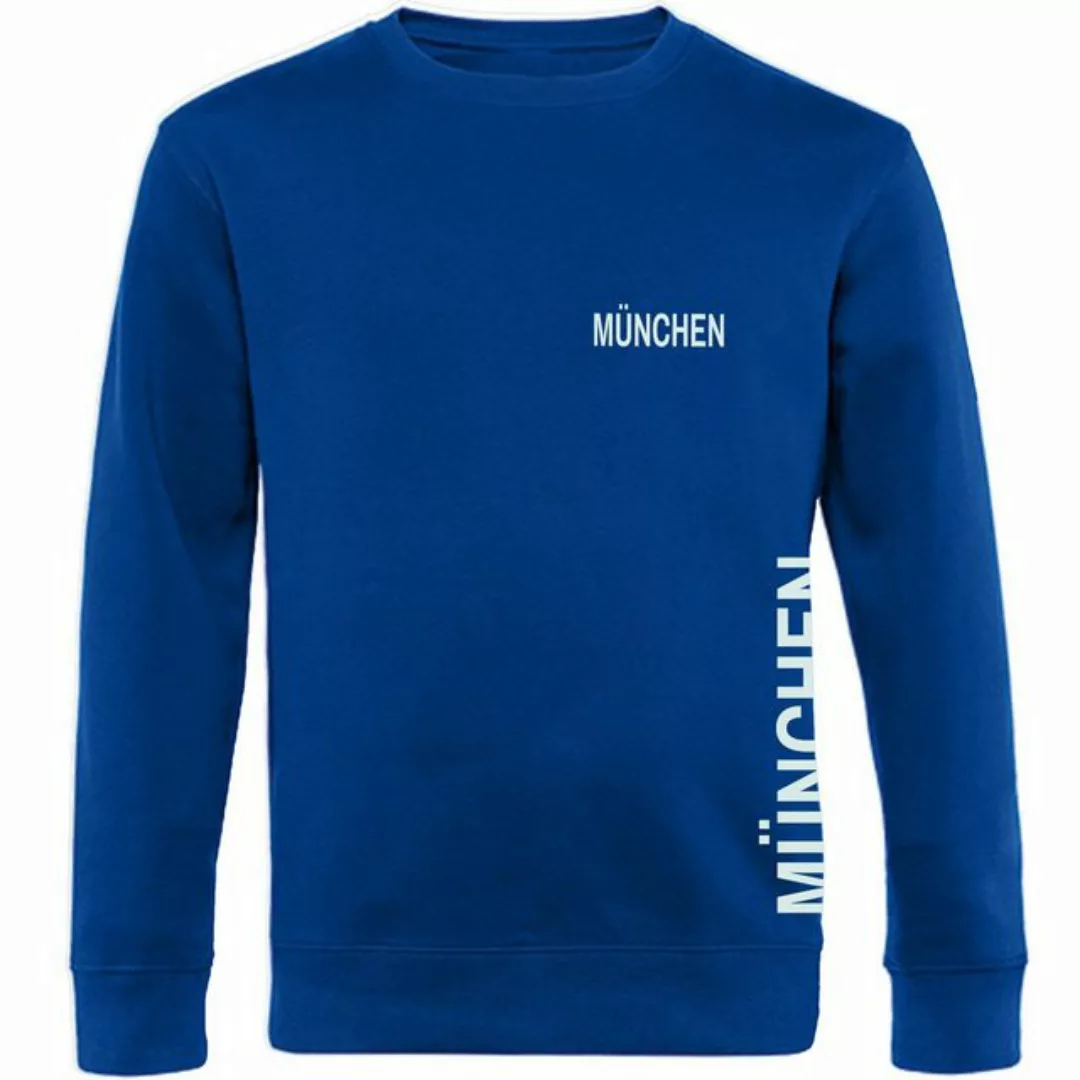 multifanshop Sweatshirt München blau - Brust & Seite - Pullover günstig online kaufen