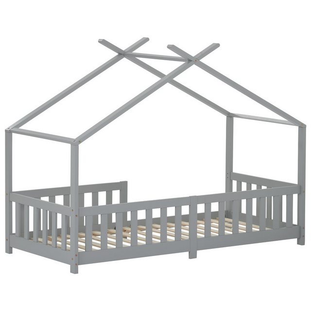 MODFU Kinderbett Kinder Bett Jugendbett Hausbett Kinderhaus Holzbett Massiv günstig online kaufen