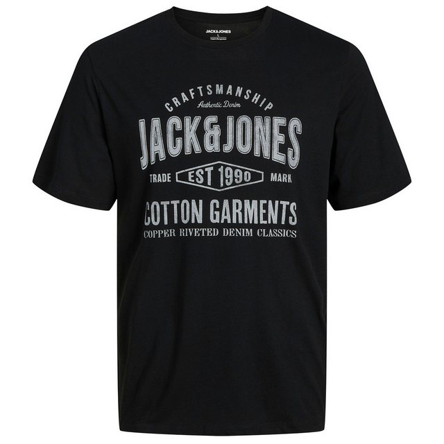 Jack & Jones Rundhalsshirt Große Größen Herren T-Shirt Logoprint JJJEANS Ja günstig online kaufen