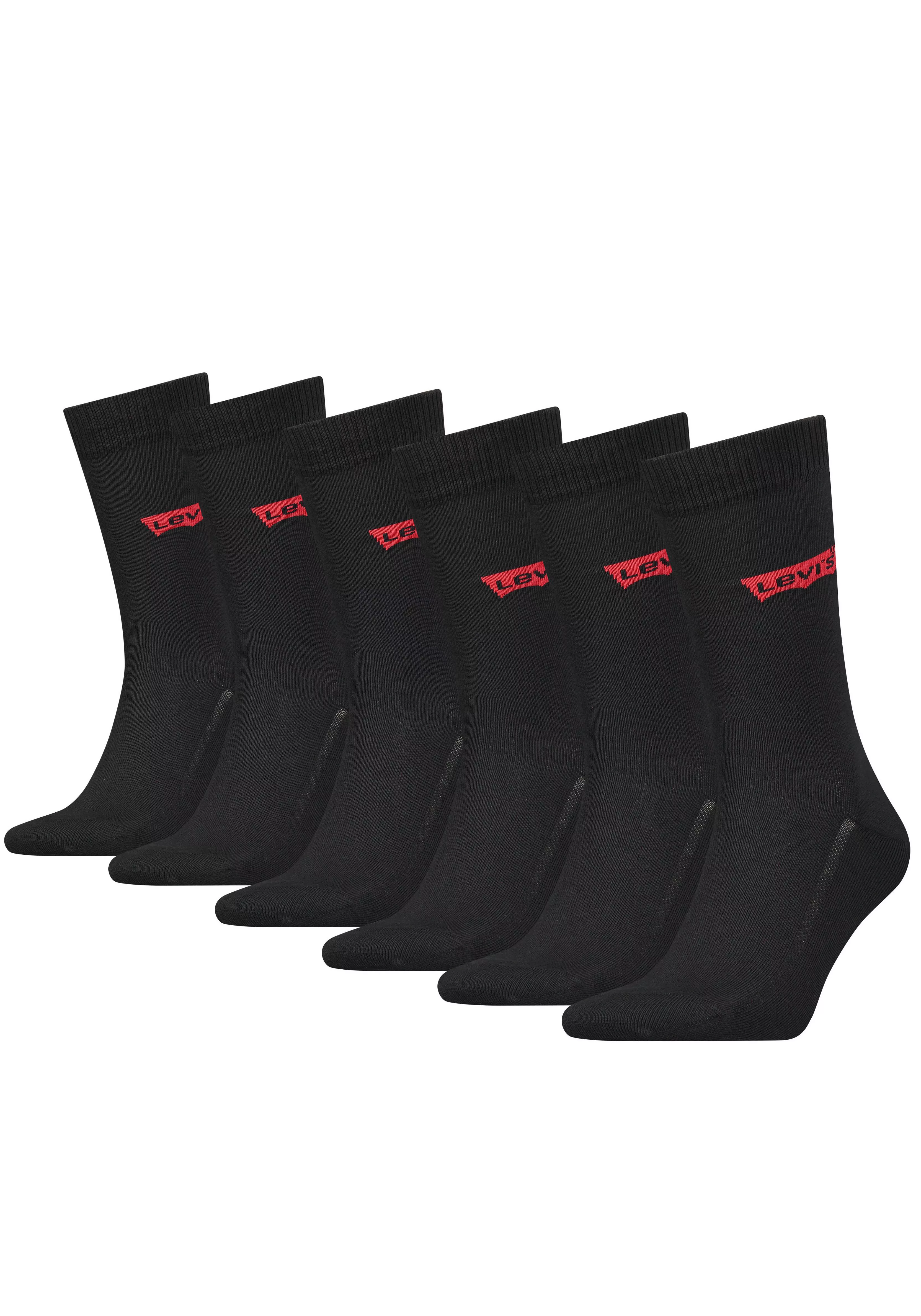 Levi's 6-er Set Socken Schwarz günstig online kaufen