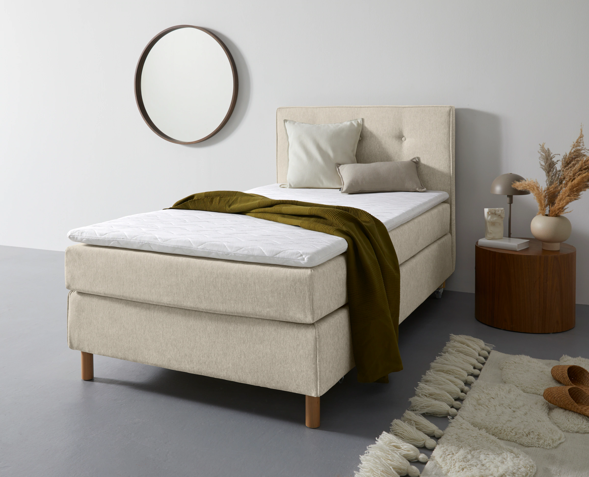 Home affaire Boxspringbett »Heimatblick 100x200cm beliebig erweiterbar zu D günstig online kaufen