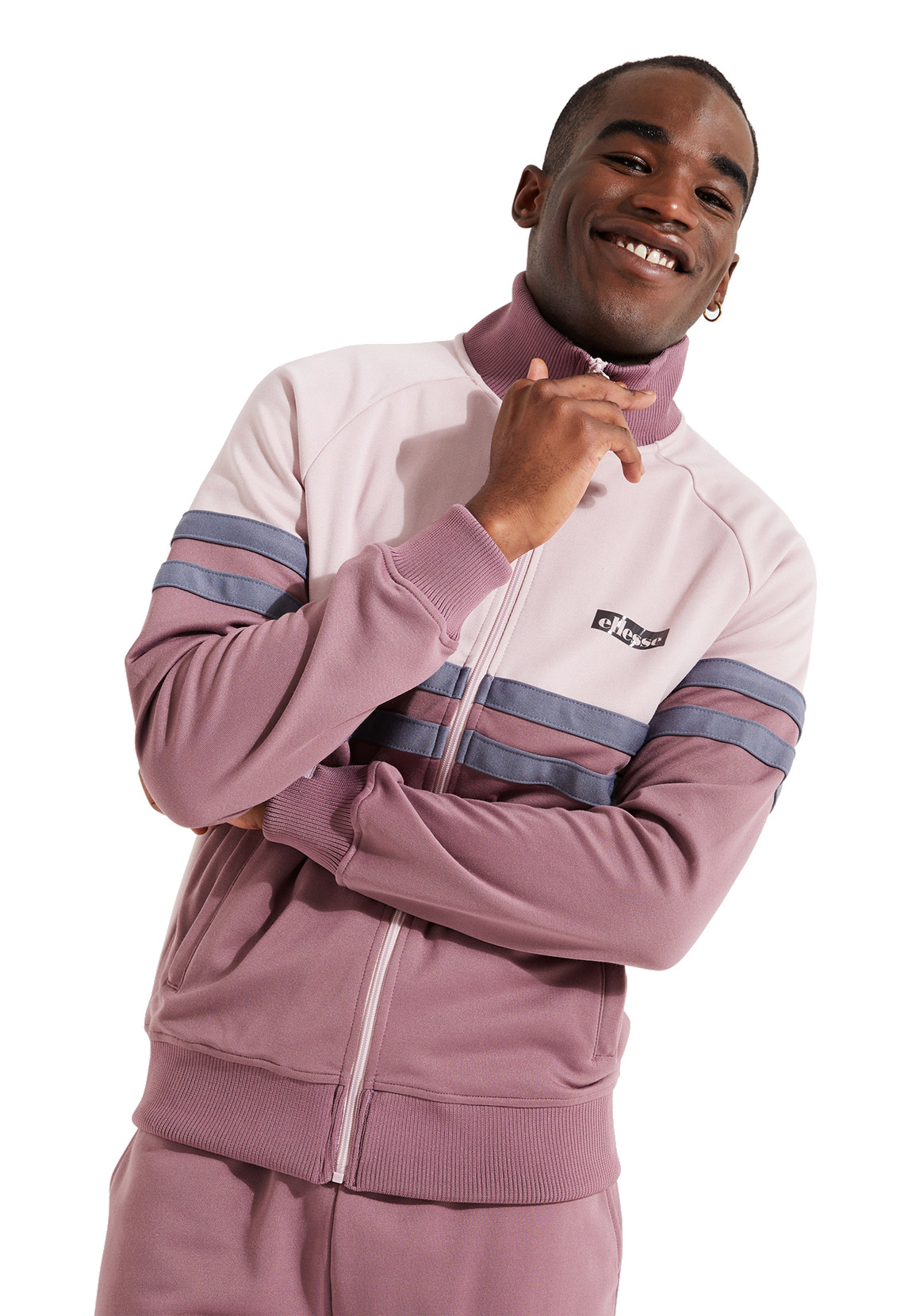 Ellesse Herren Zipper SETTIMANA TRACK TOP Light Pink Rosa günstig online kaufen