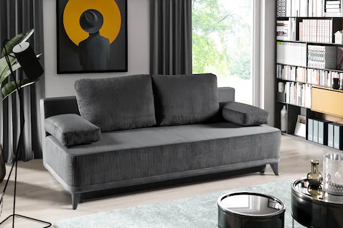 WERK2 Schlafsofa "Rosso", 2-Sitzer Sofa und Schlafcouch mit Federkern & Bet günstig online kaufen