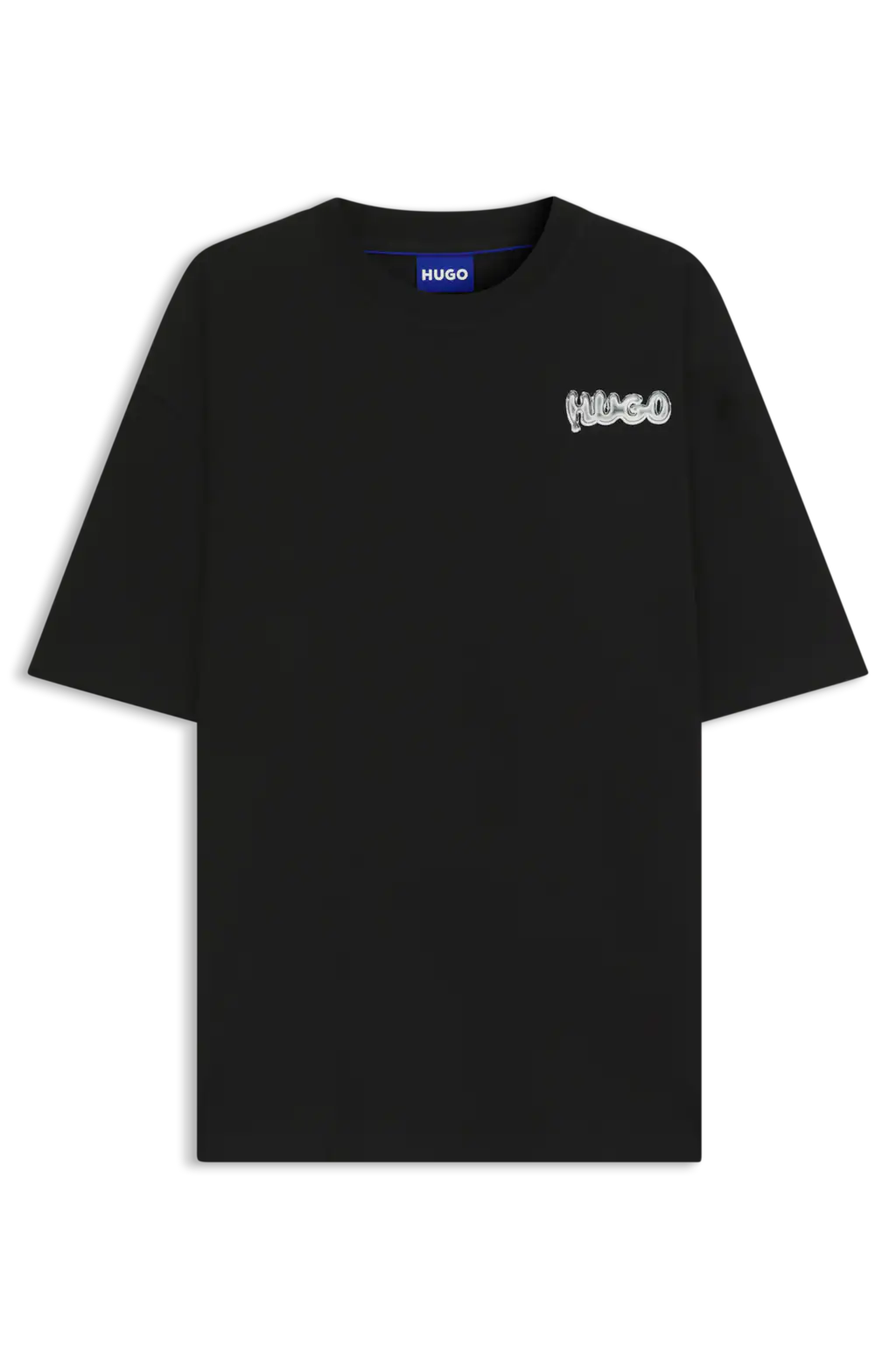 HUGO Blue T-Shirt "Nyrotee", Rundhalsausschnitt, loose fit, Logoprint günstig online kaufen