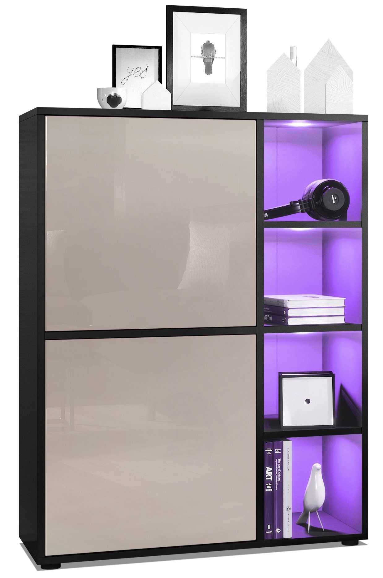 Vladon Highboard Cuba (Anrichte mit 2 günstig online kaufen