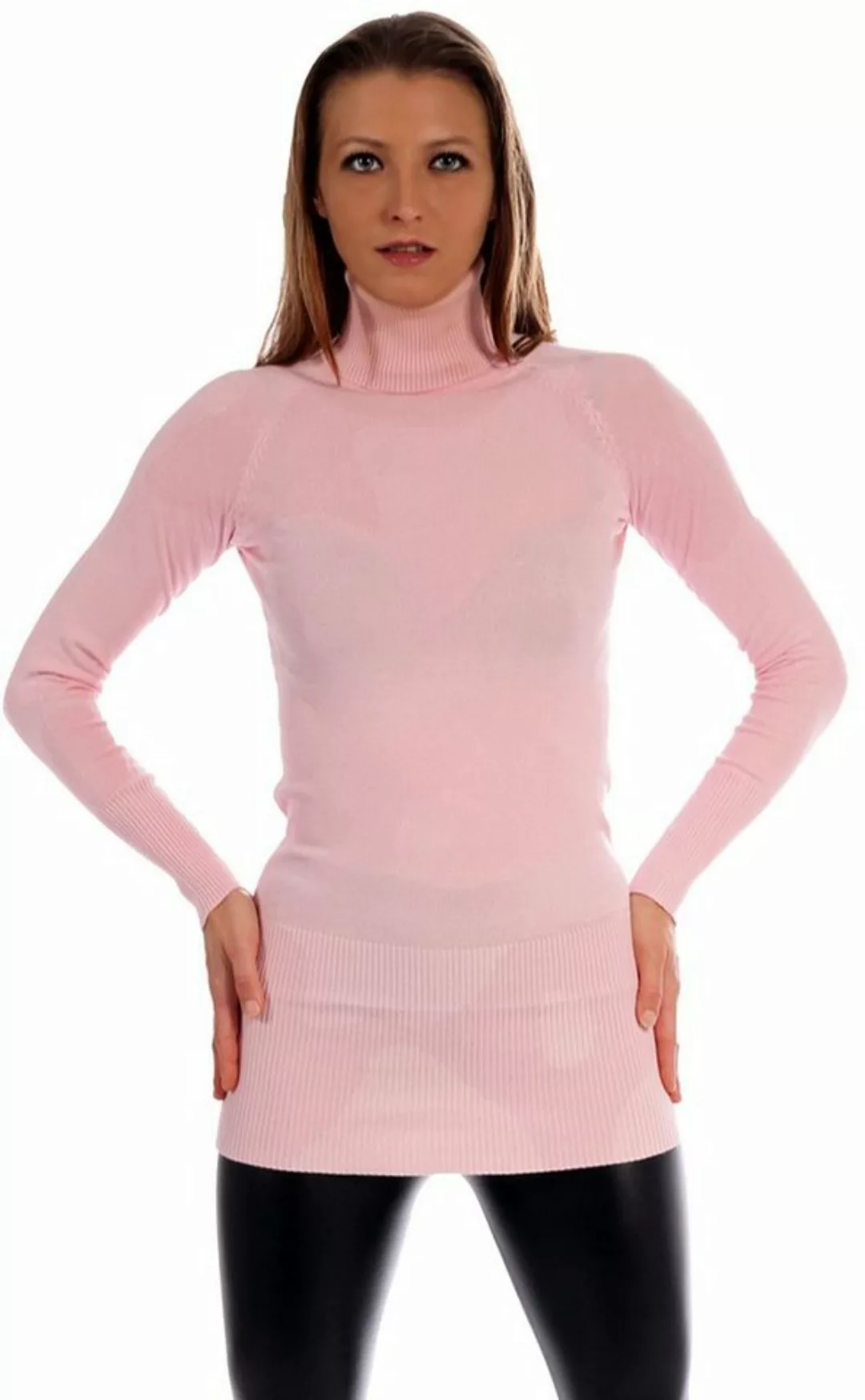 Charis Moda Rollkragenpullover "Jada" Lang Unifarben günstig online kaufen