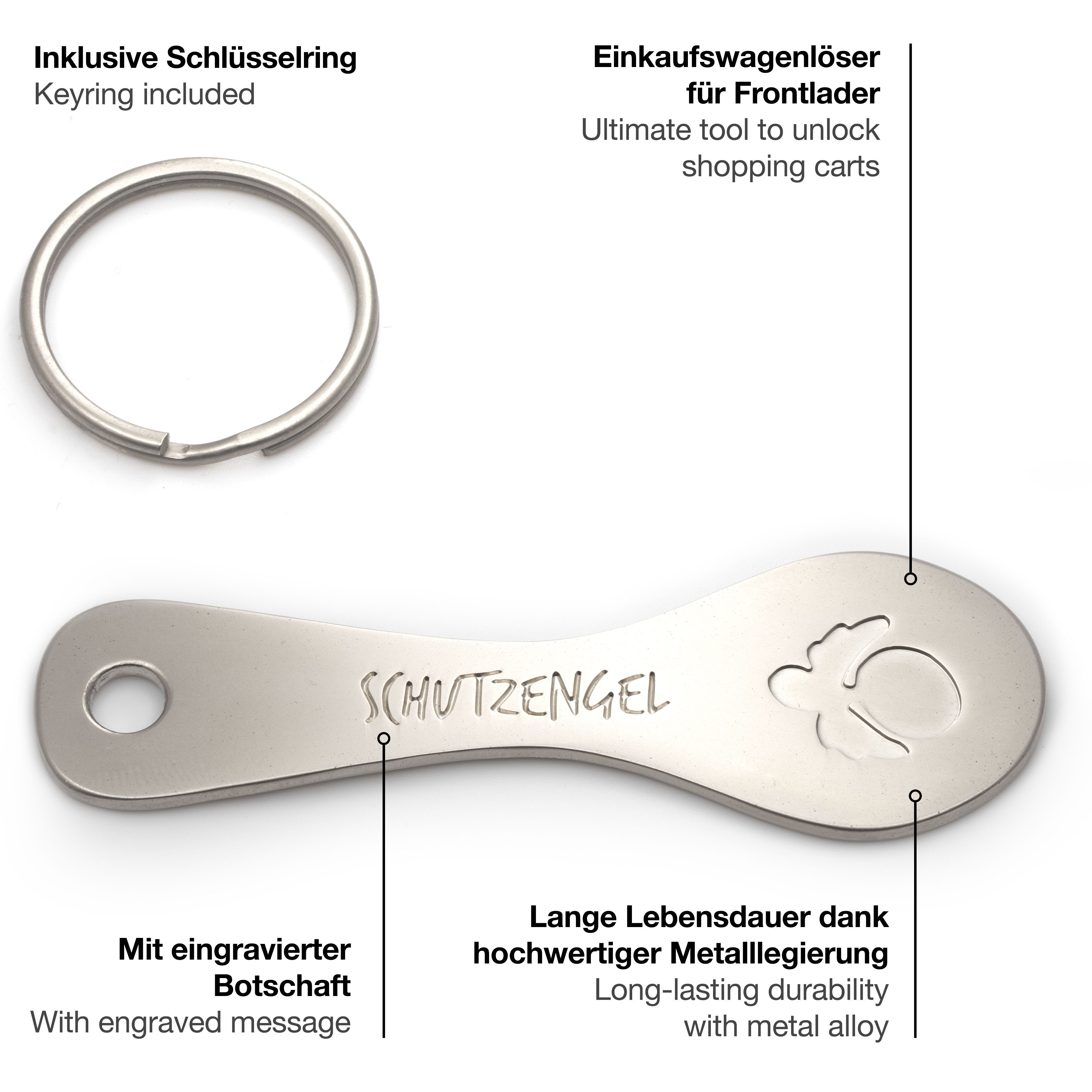 FABACH Schlüsselanhänger Trolley Spoon Einkaufswagenlöser - günstig online kaufen