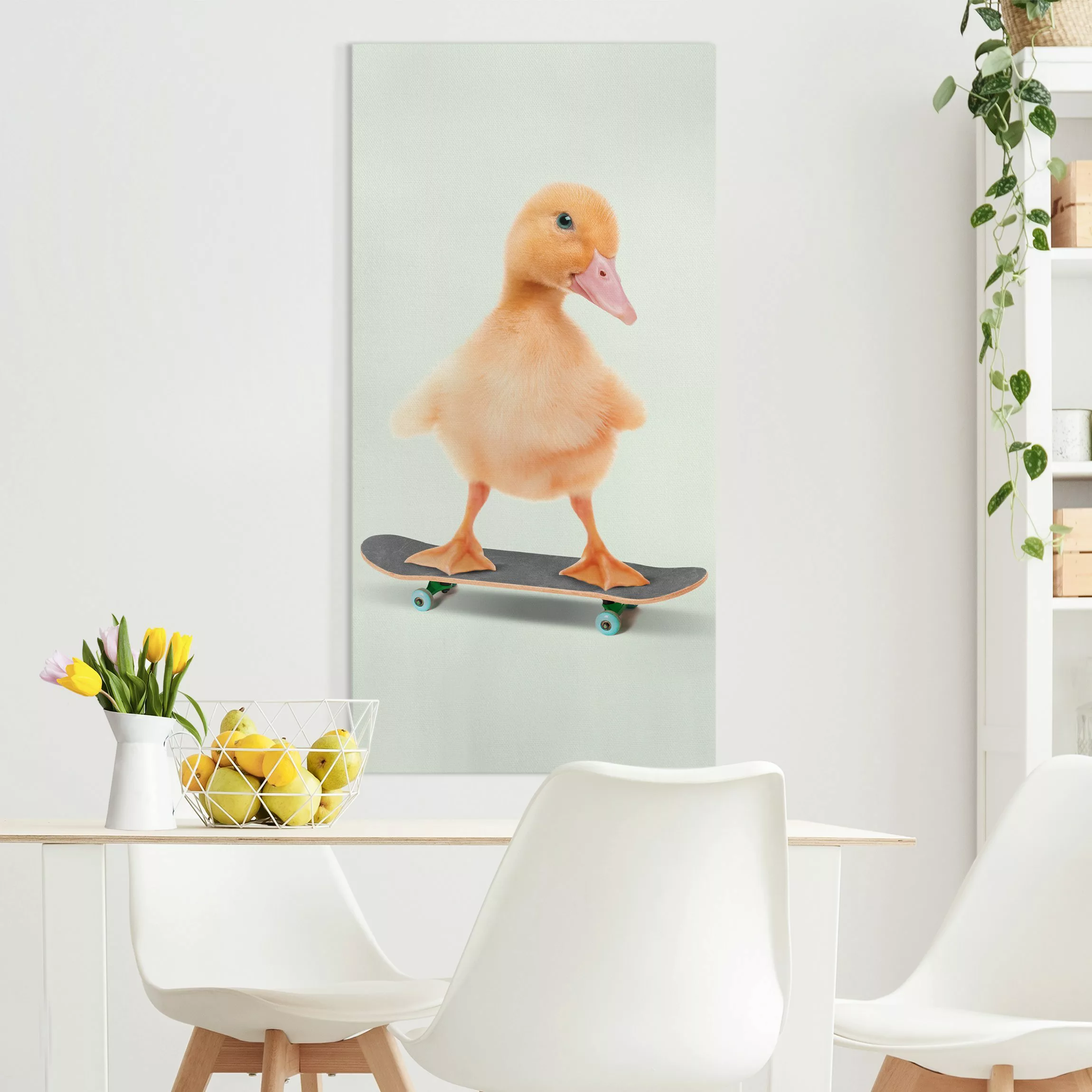 Leinwandbild Skate Ente günstig online kaufen