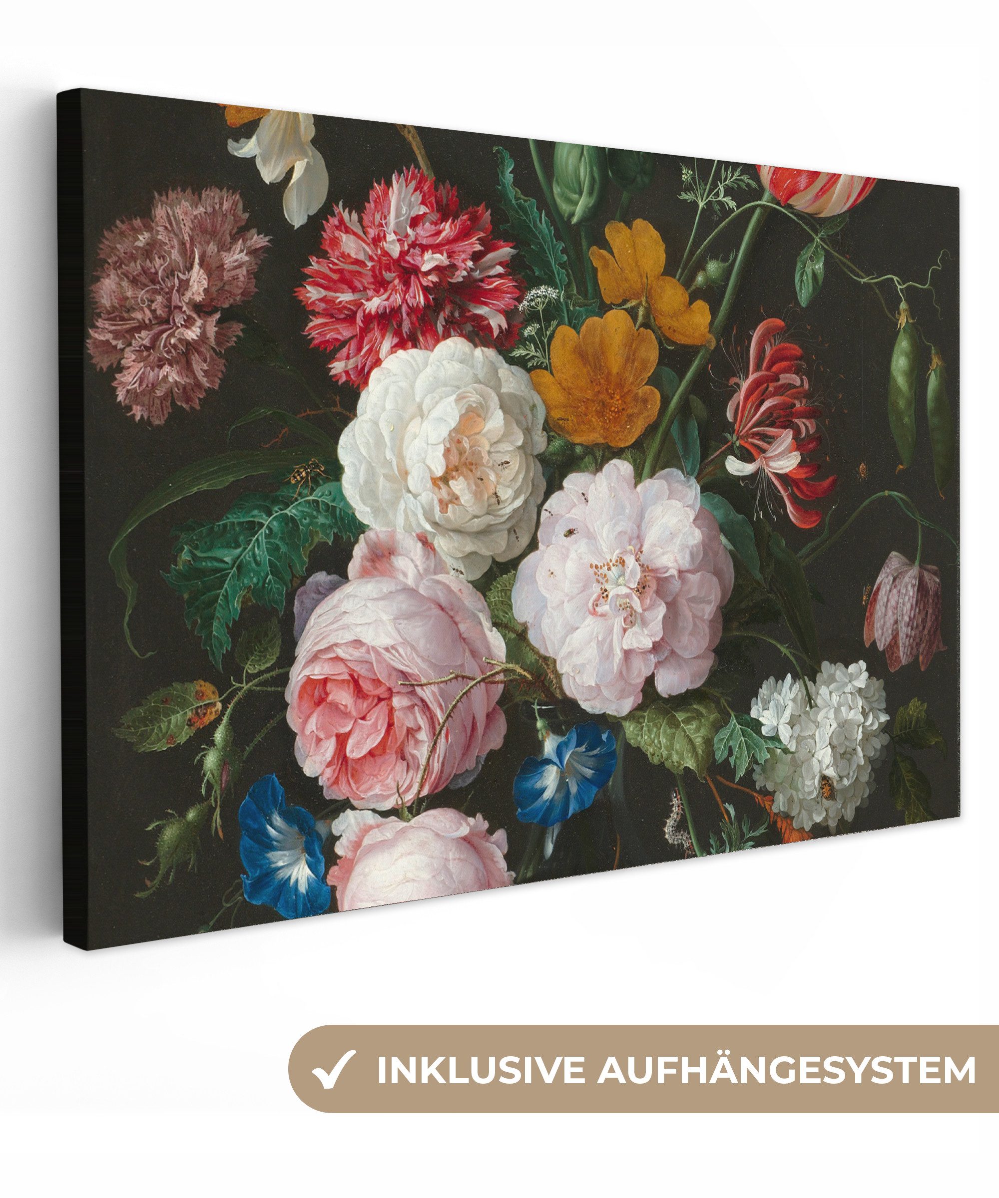 OneMillionCanvasses® Leinwandbild Stilleben mit Blumen in günstig online kaufen