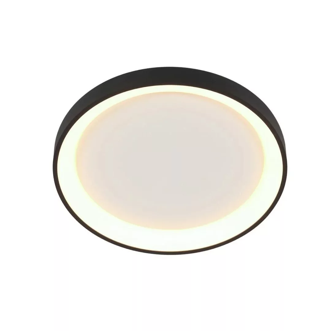 LED Deckenleuchte Ringlede in Schwarz und Weiß 2x 10W 1600lm günstig online kaufen